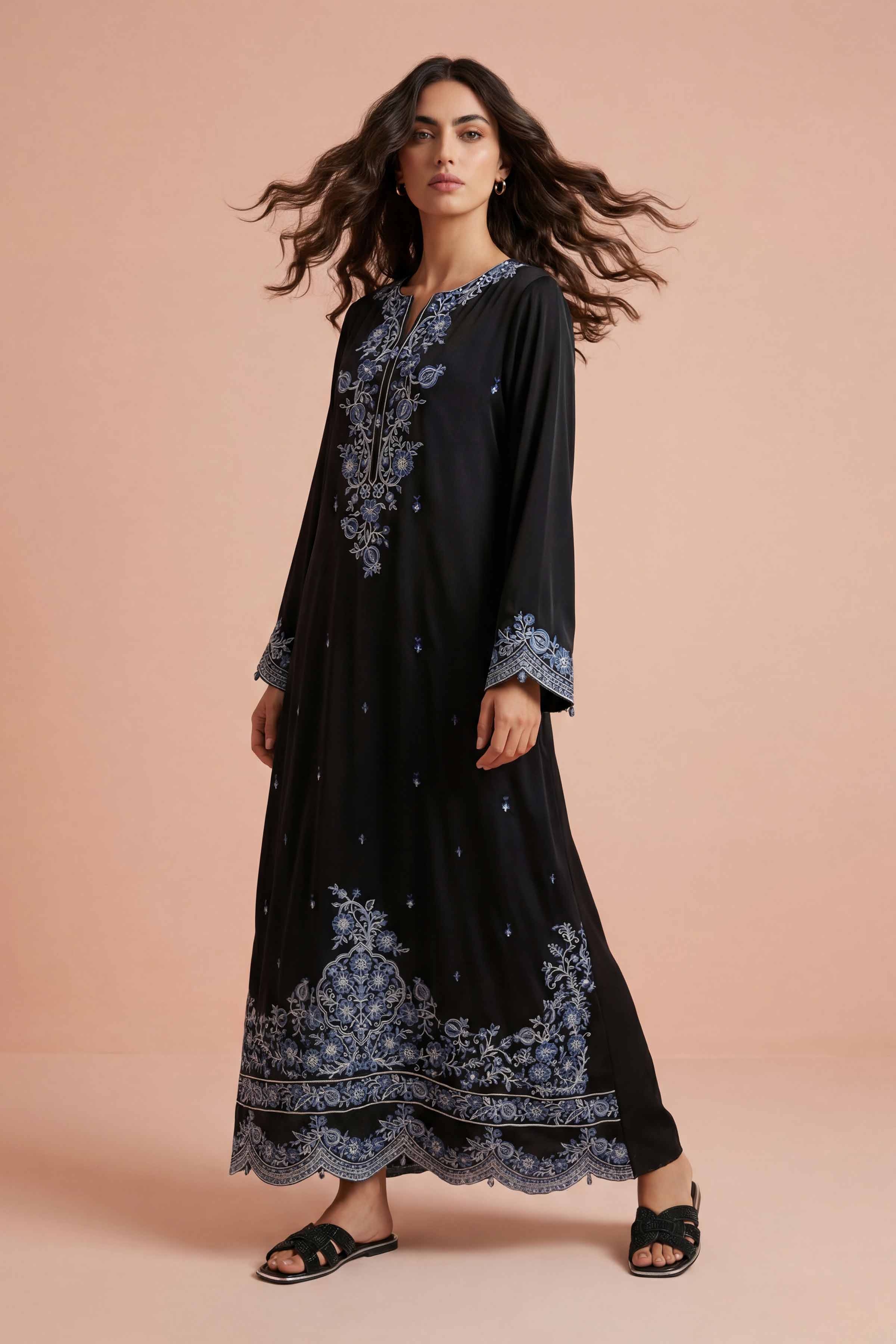 Embroidered Dress - FE26-01 - Image 4