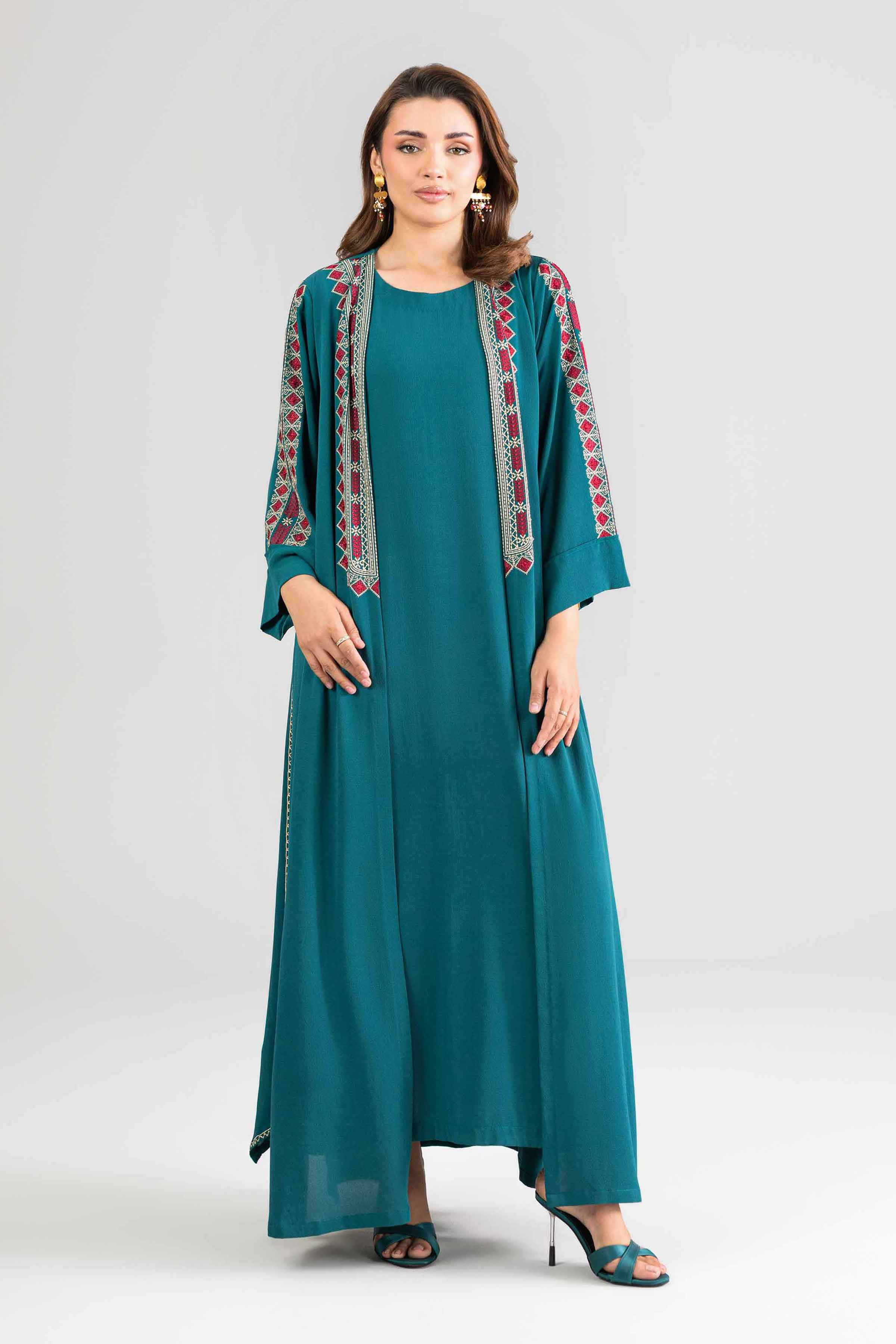 2 Piece - Embroidered Suit - FE26-130 - Image 4