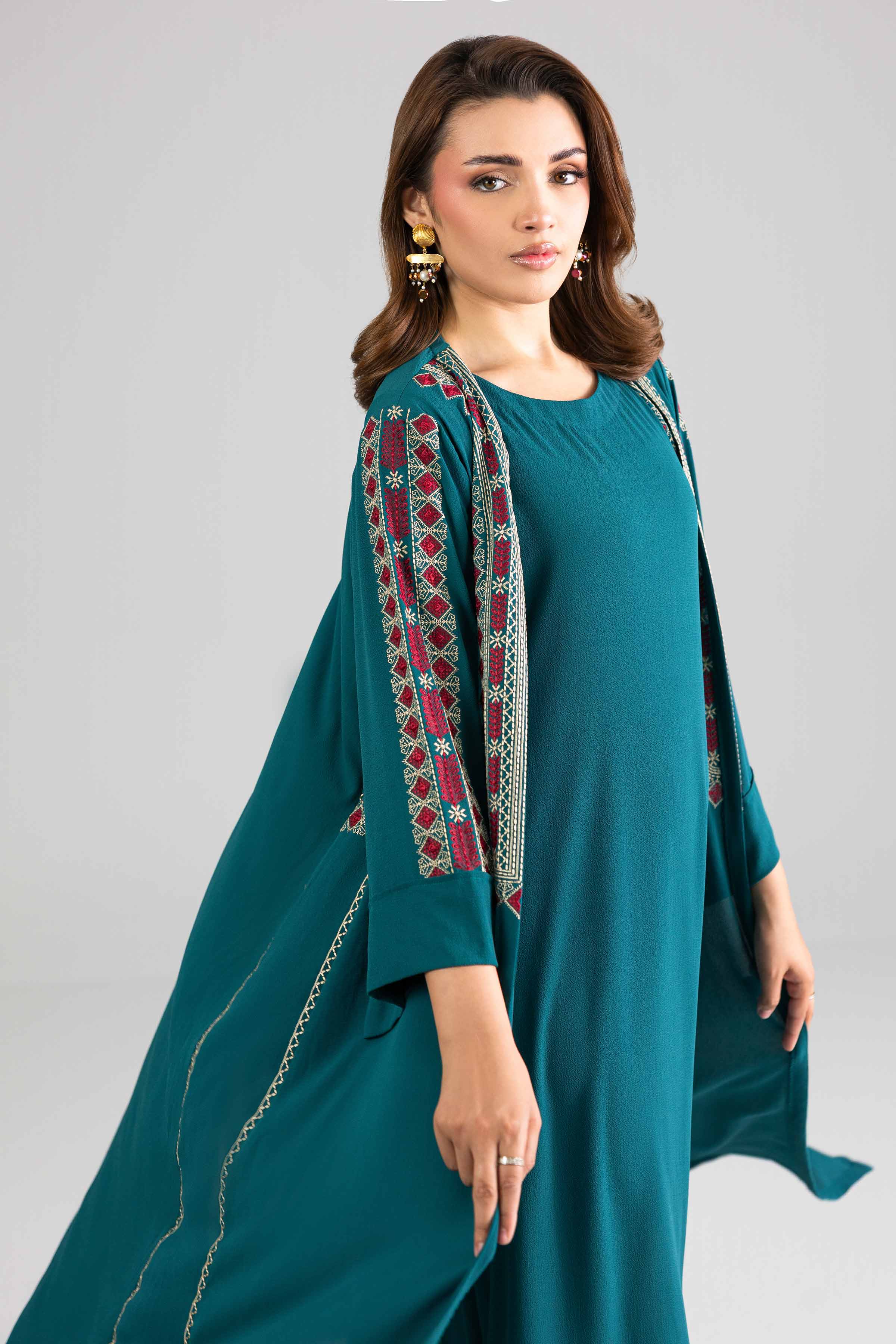2 Piece - Embroidered Suit - FE26-130 - Image 5