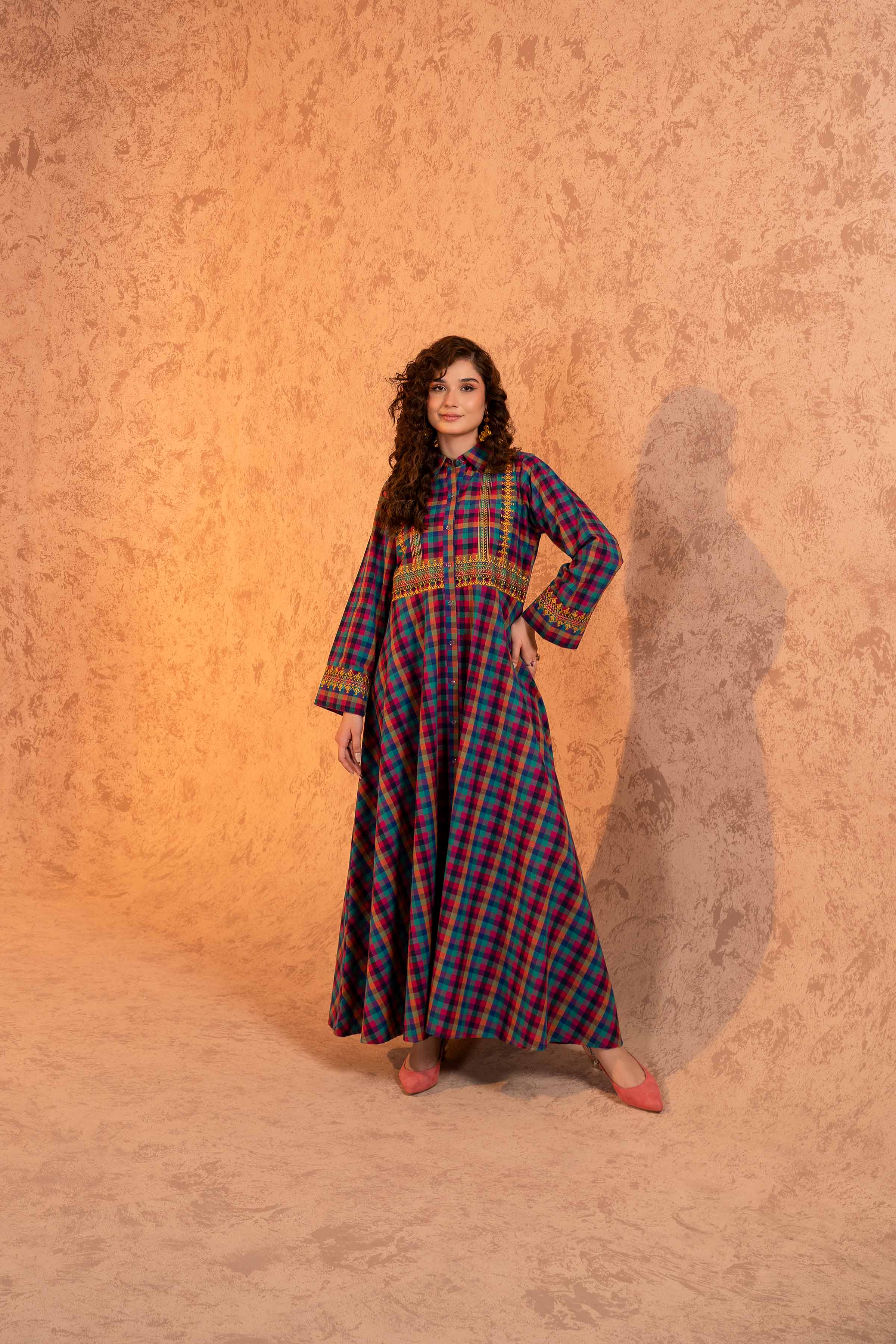 Embroidered Fustaan - FSW23-30 - Image 4
