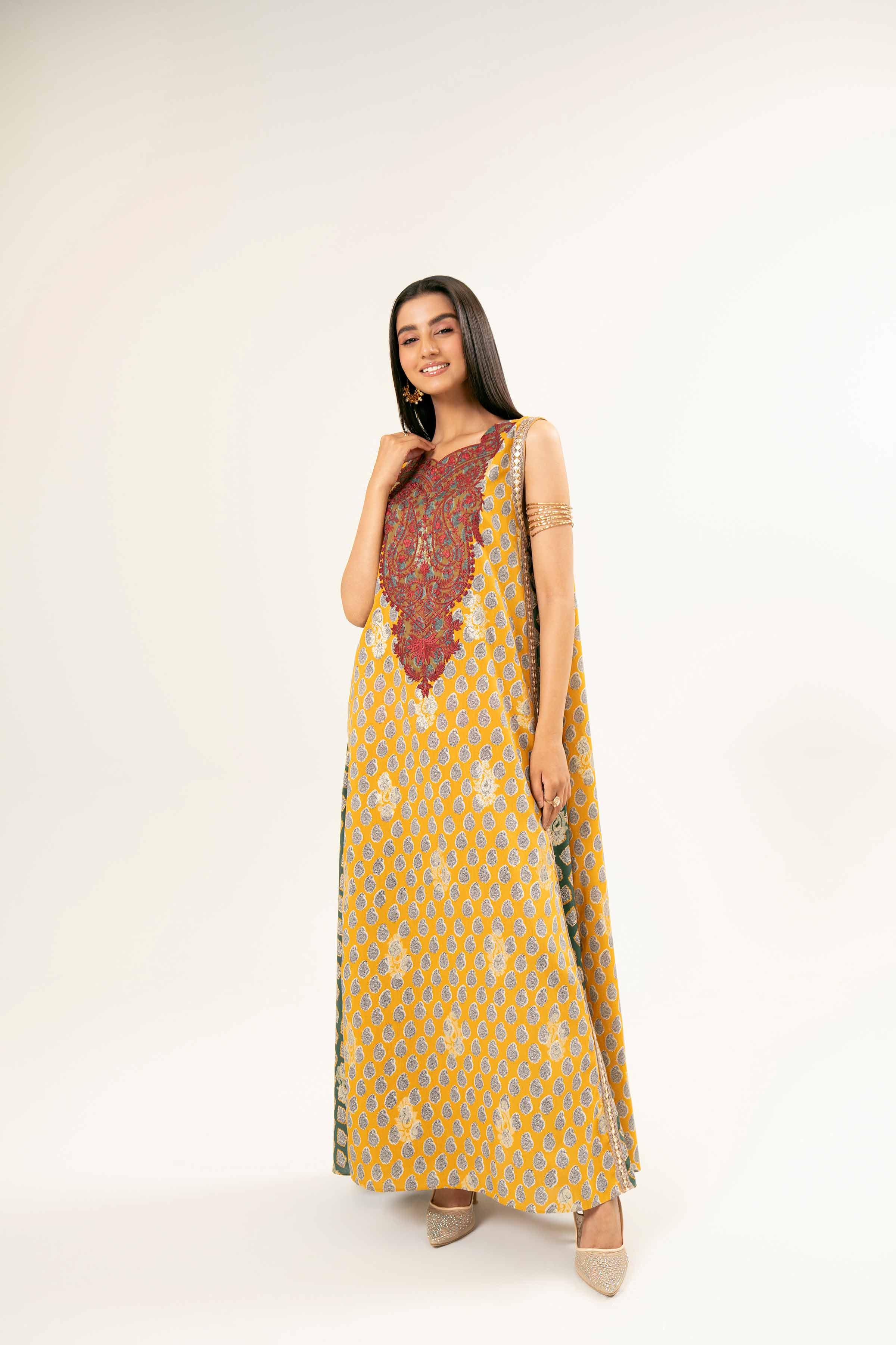 Printed Embroidered Dress - FW24-90 - Image 4
