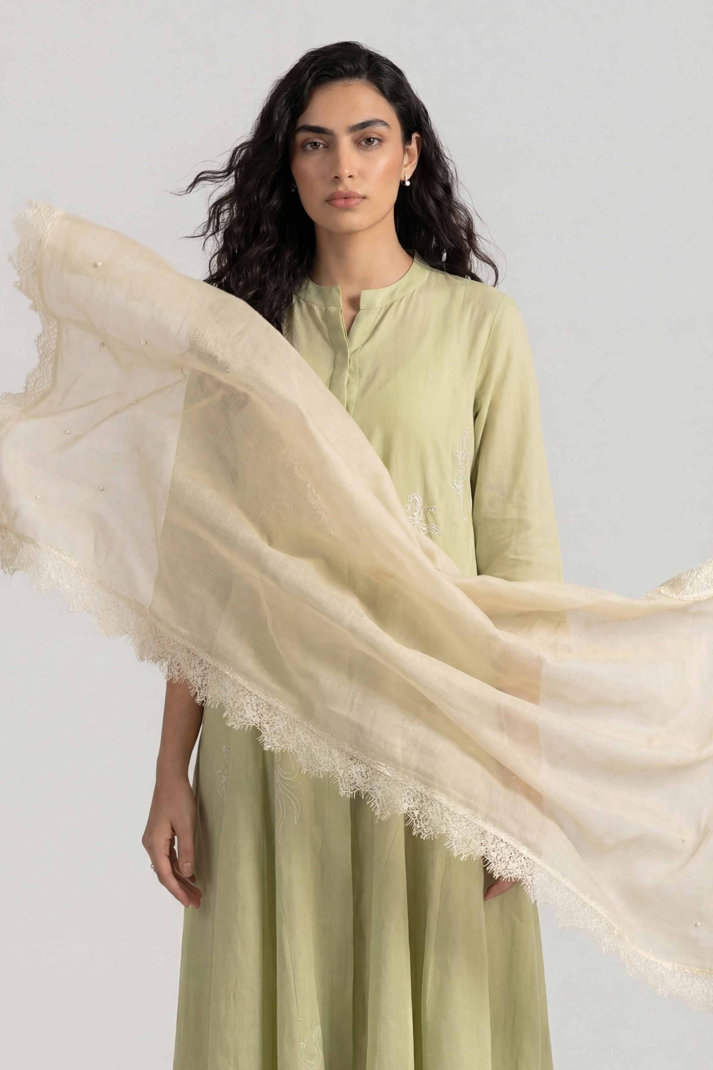 Beige Women Scarf - 72070980 - Image 4