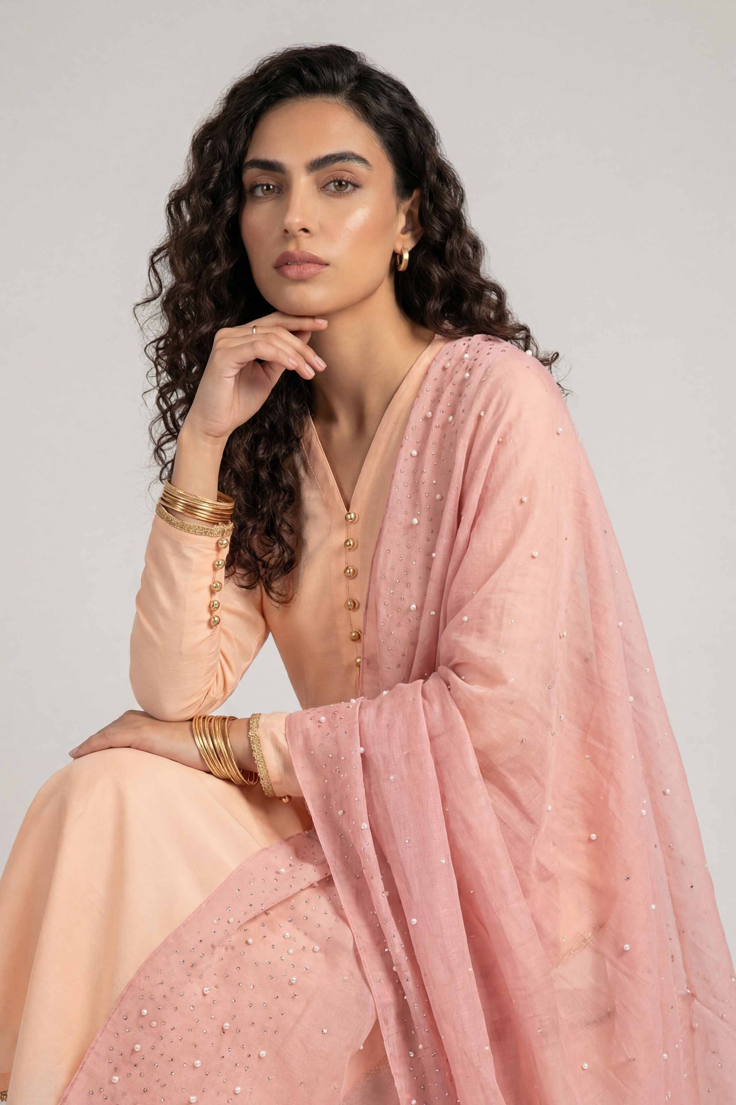 Pink Women Scarf - 72070984 - Image 2
