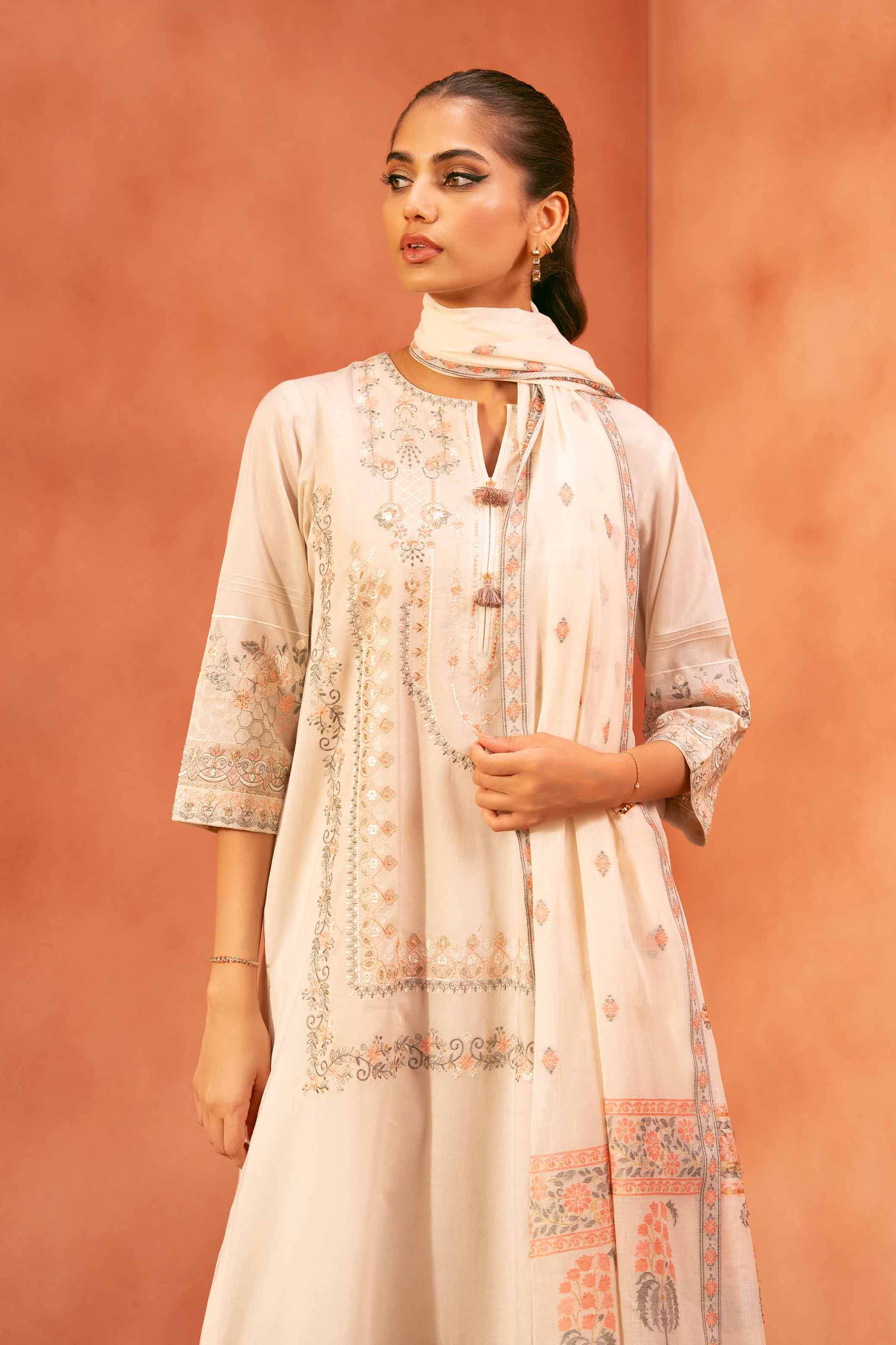3 Piece - Embroidered Suit - KFE25-116 - Image 2