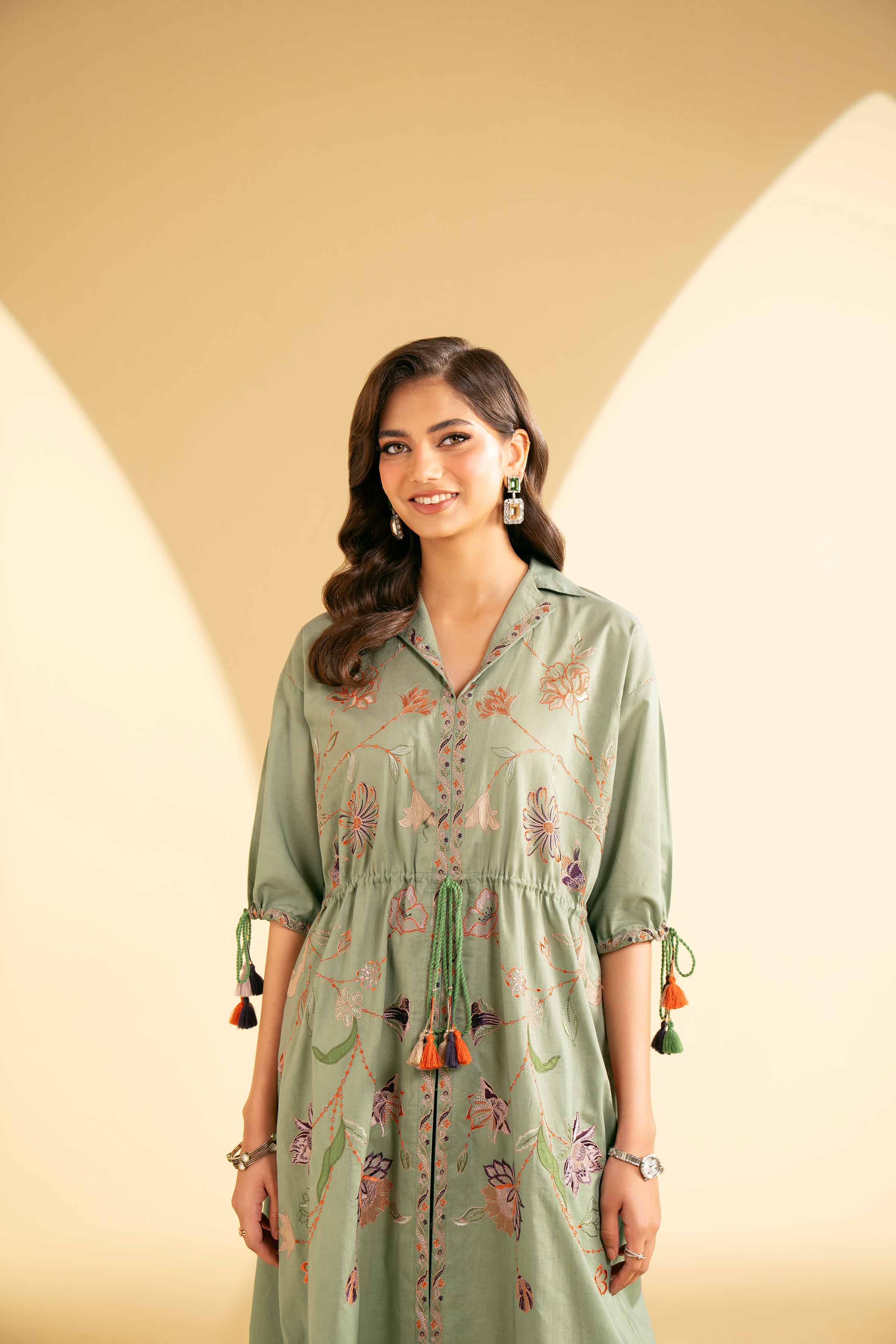 2 Piece - Embroidered Suit - KFE25-14 - Image 2