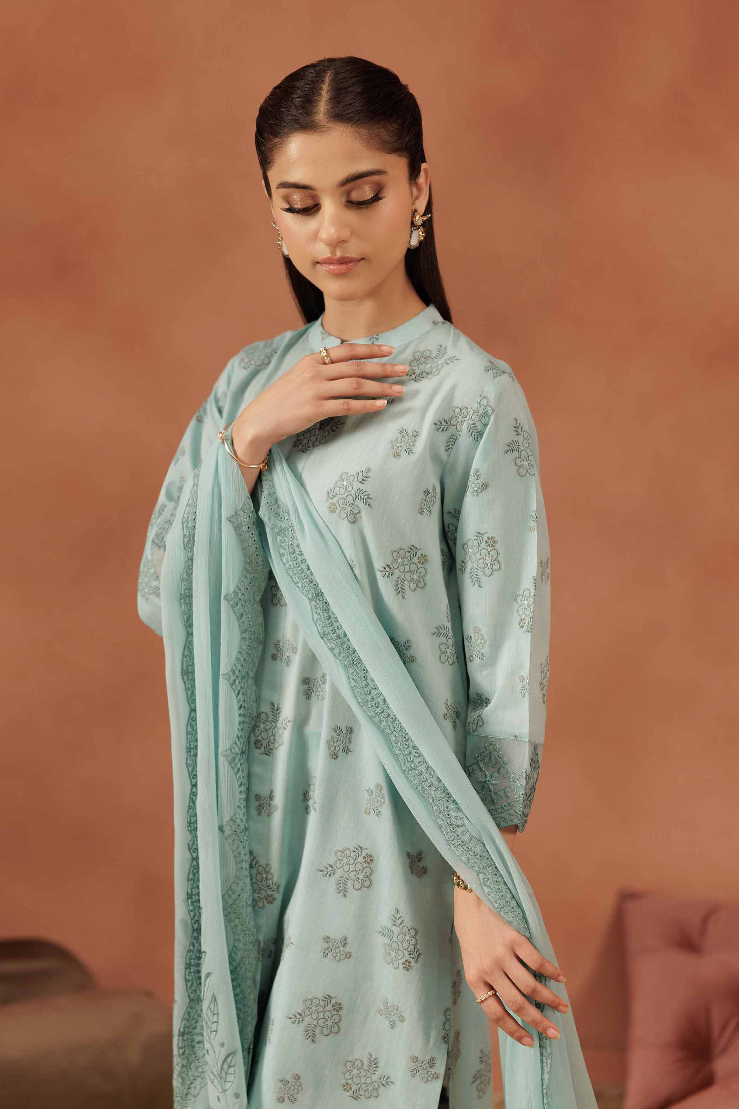 3 Piece - Embroidered Suit - KFE25-159 - Image 2