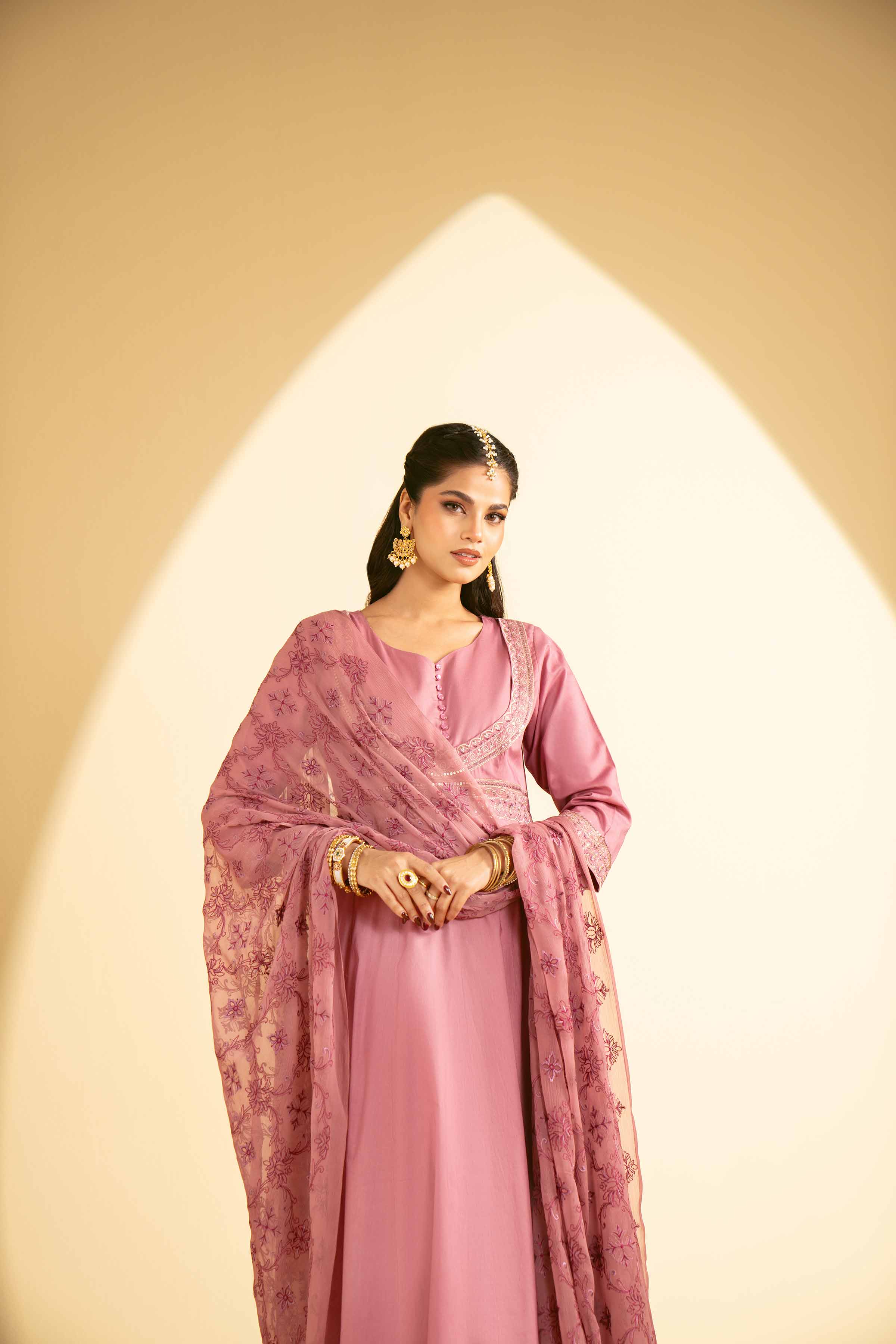 2 Piece - Embroidered Suit - KFE25-18 - Image 3