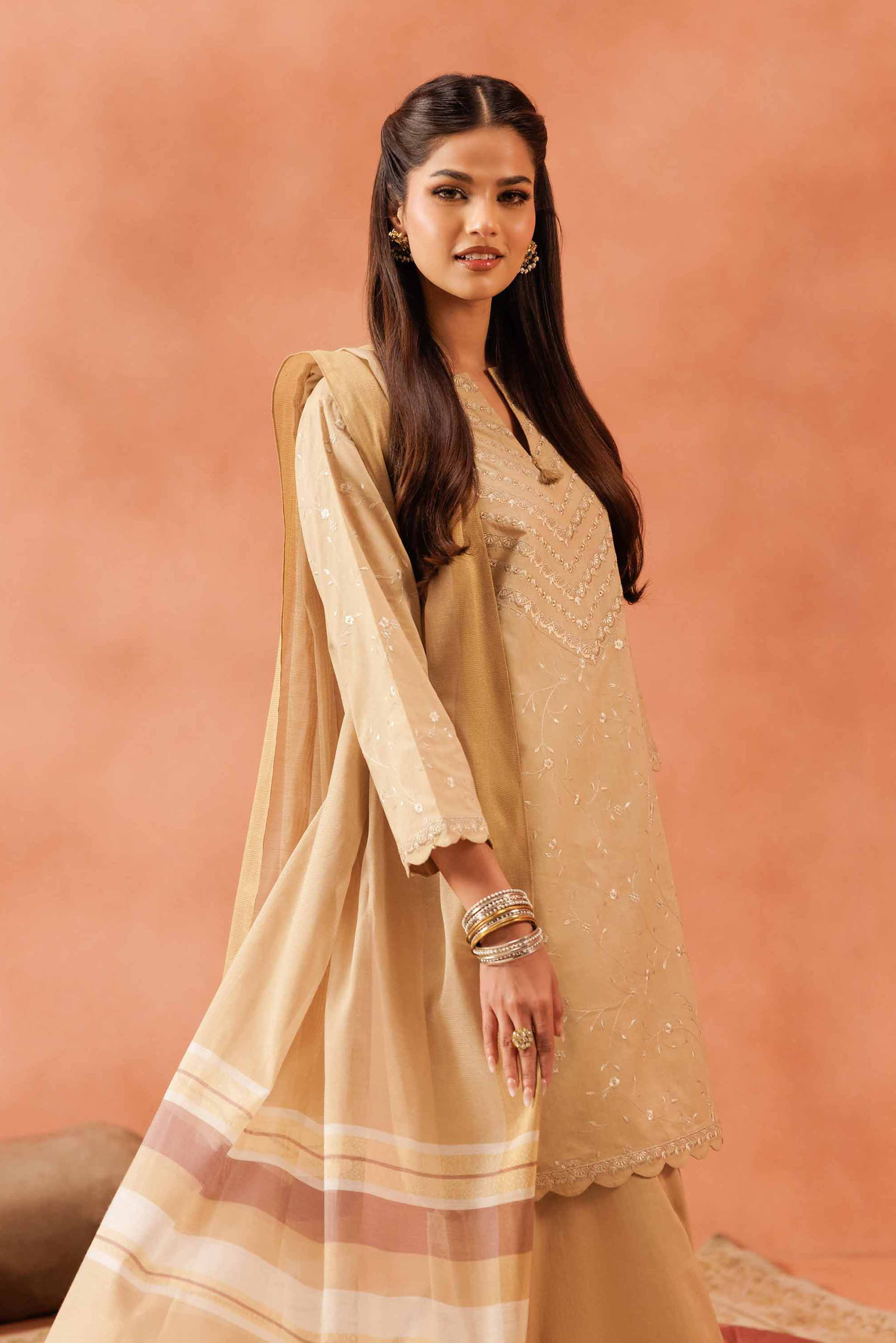 3 Piece - Embroidered Suit - KFE25-85 - Image 2