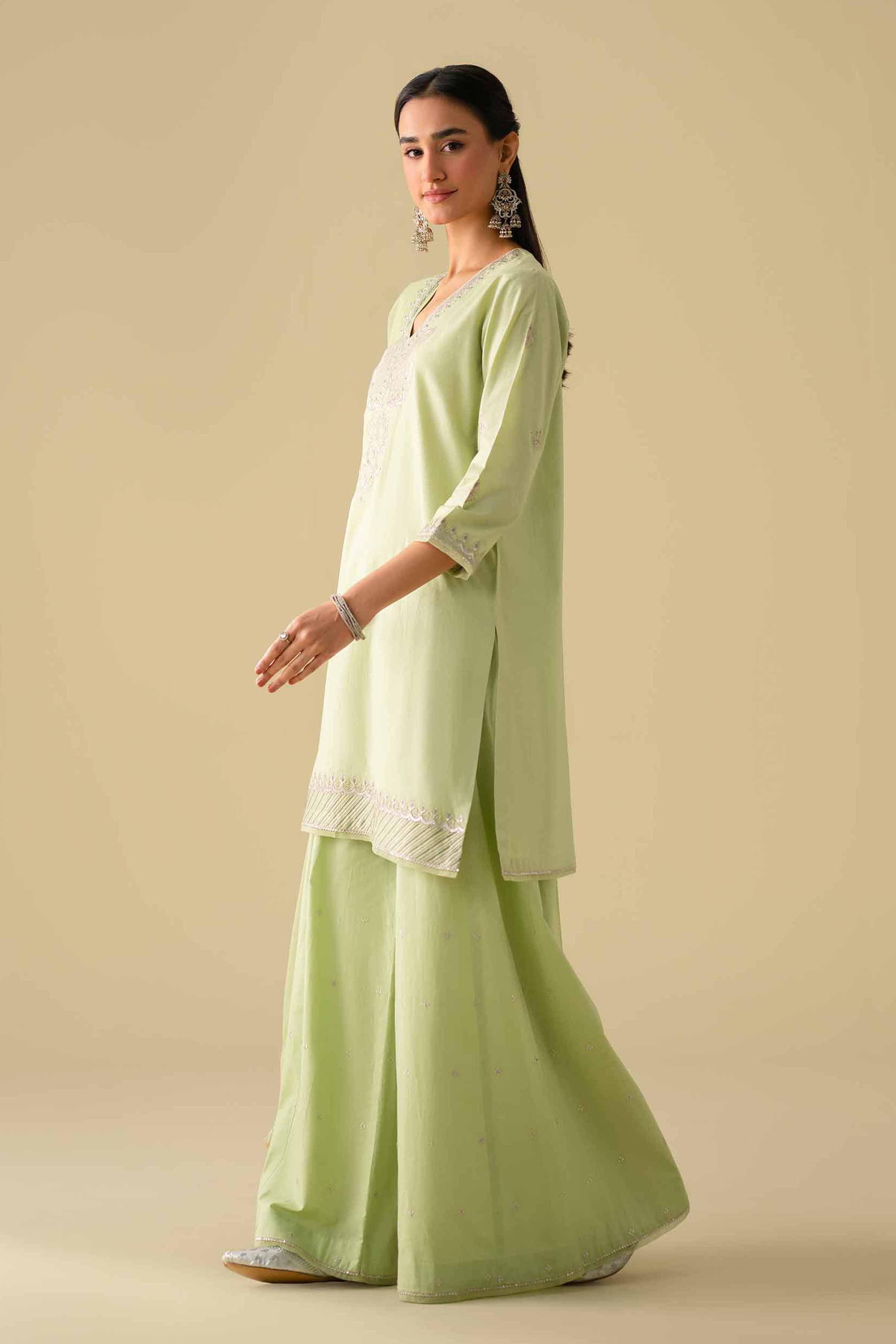 3 Piece - Embroidered Suit - KFE26-132 - Image 5