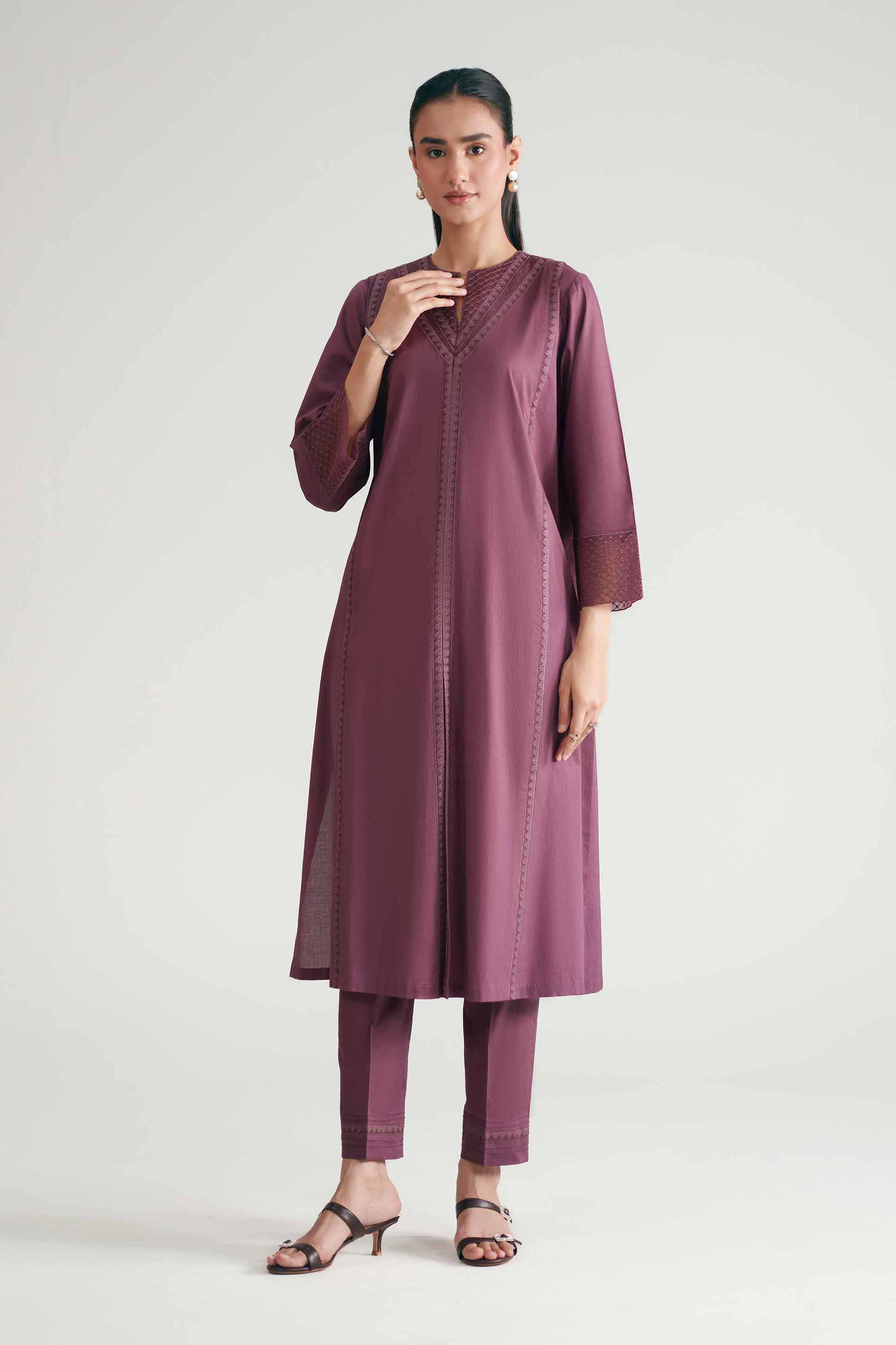 2 Piece - Embroidered Suit - KFE26-170 - Image 6
