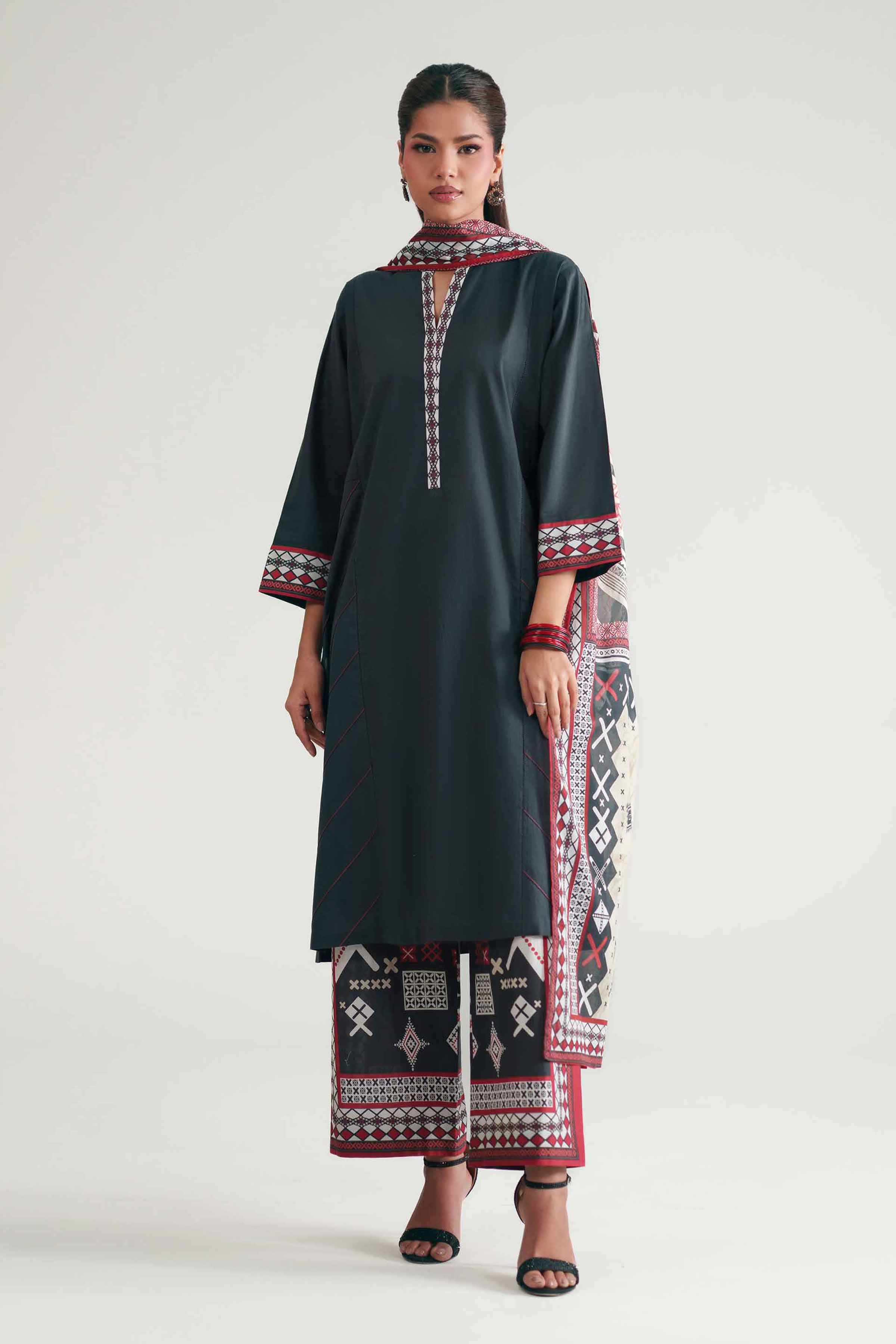 3 Piece - Printed Suit - KFE26-208 - Image 5