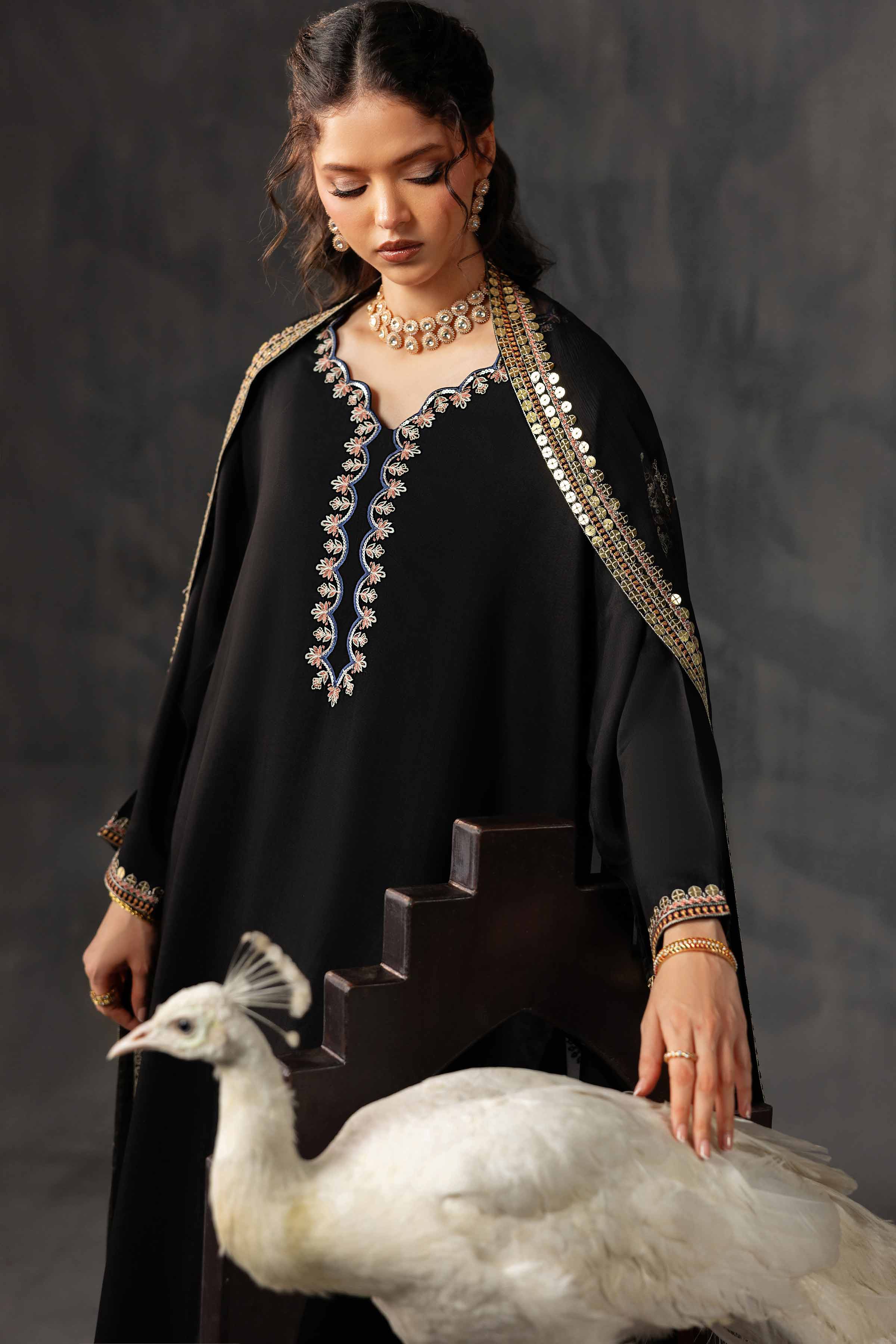 3 Piece - Embroidered Suit - KFE26-35 - Image 6