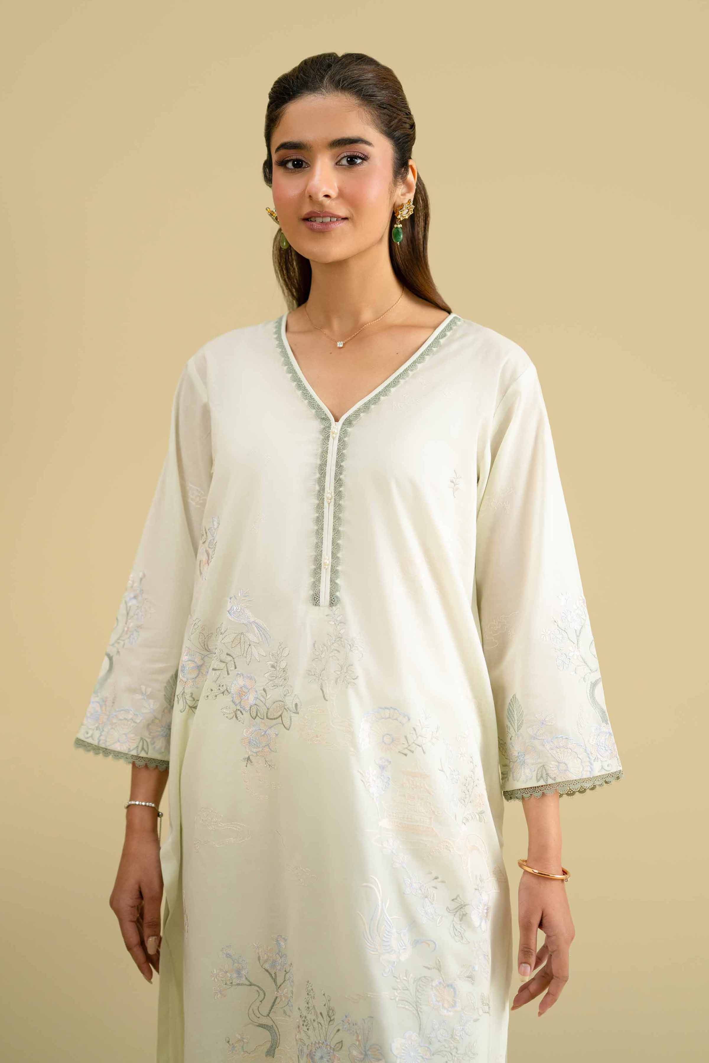 2 Piece - Embroidered Suit - KFE26-59 - Image 6