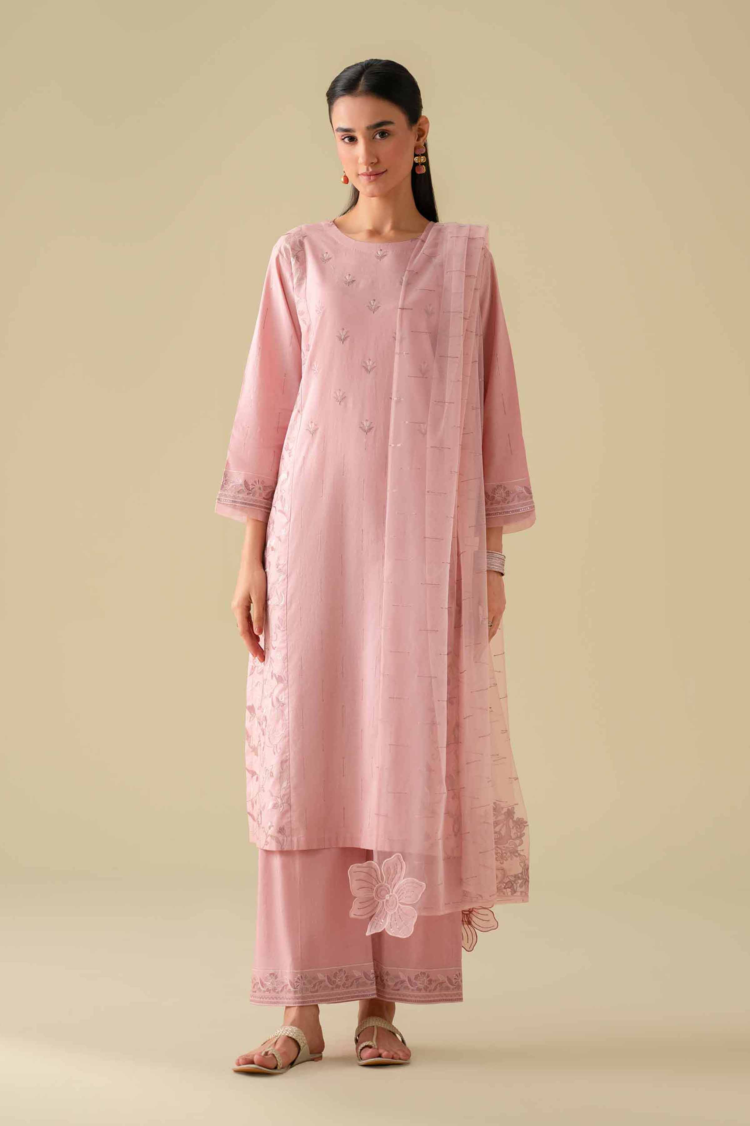 3 Piece - Embroidered Suit - KFE26-80 - Image 5