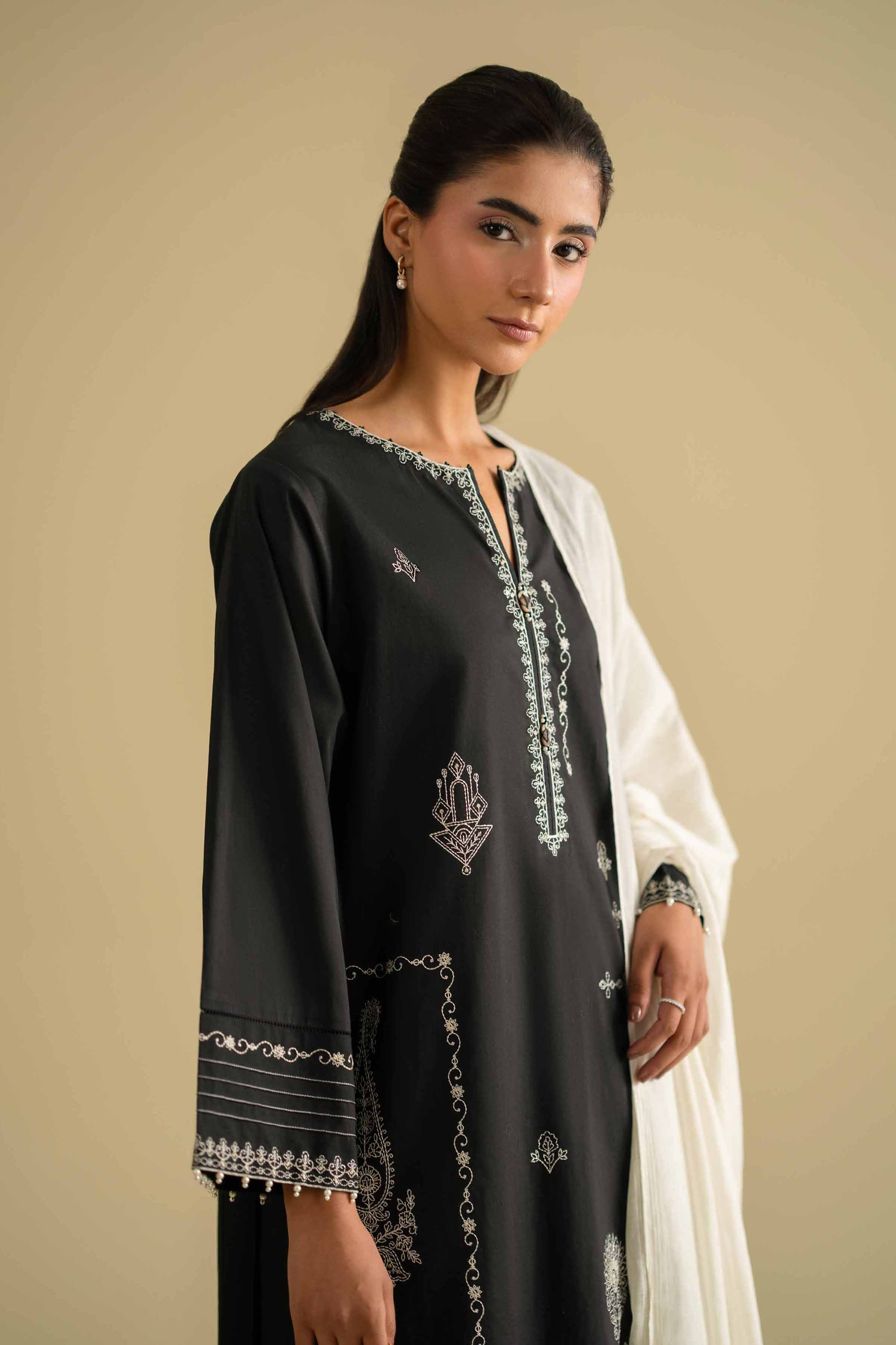 3 Piece - Embroidered Suit - KFE26-84 - Image 6