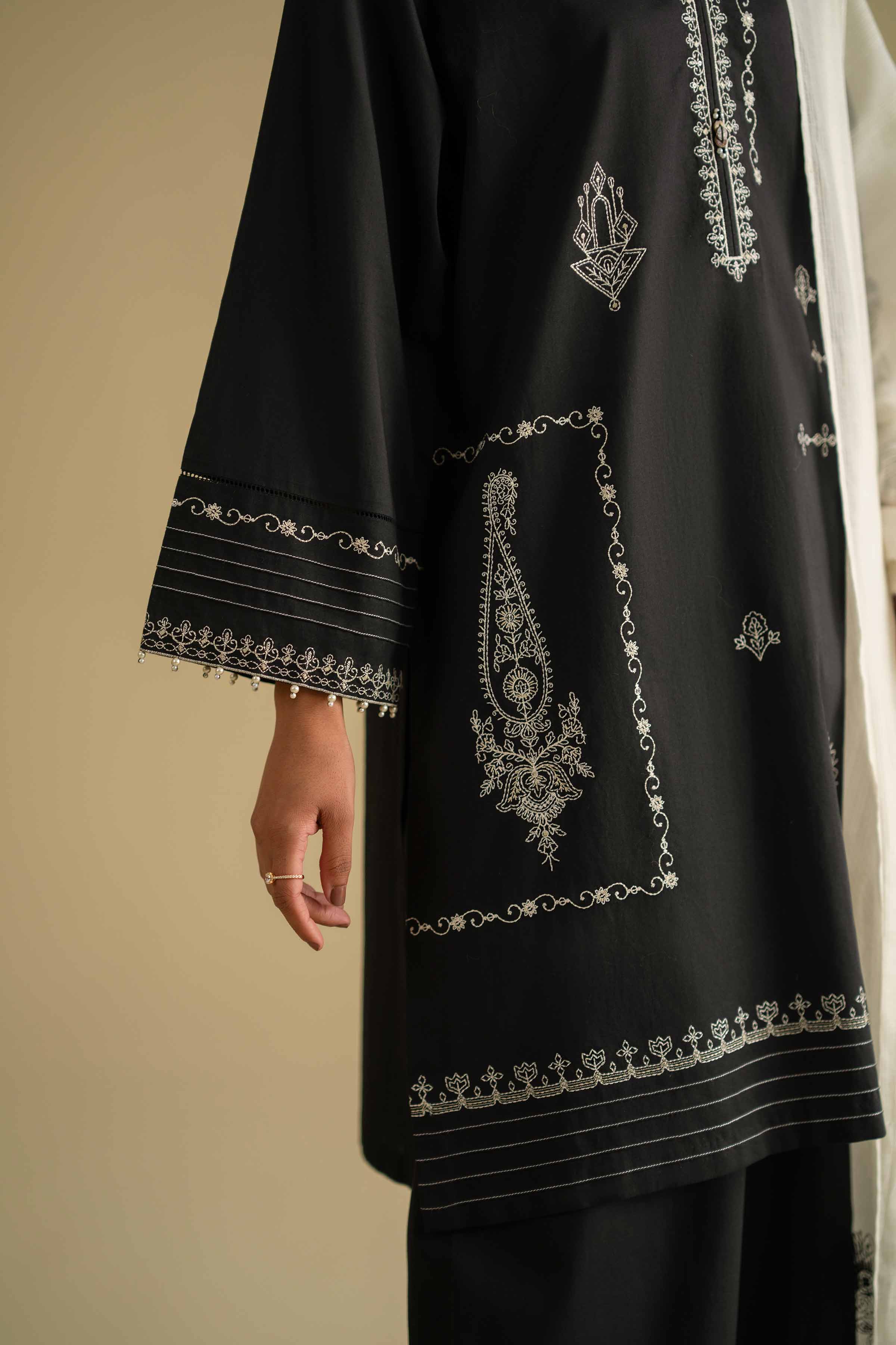 3 Piece - Embroidered Suit - KFE26-84 - Image 8