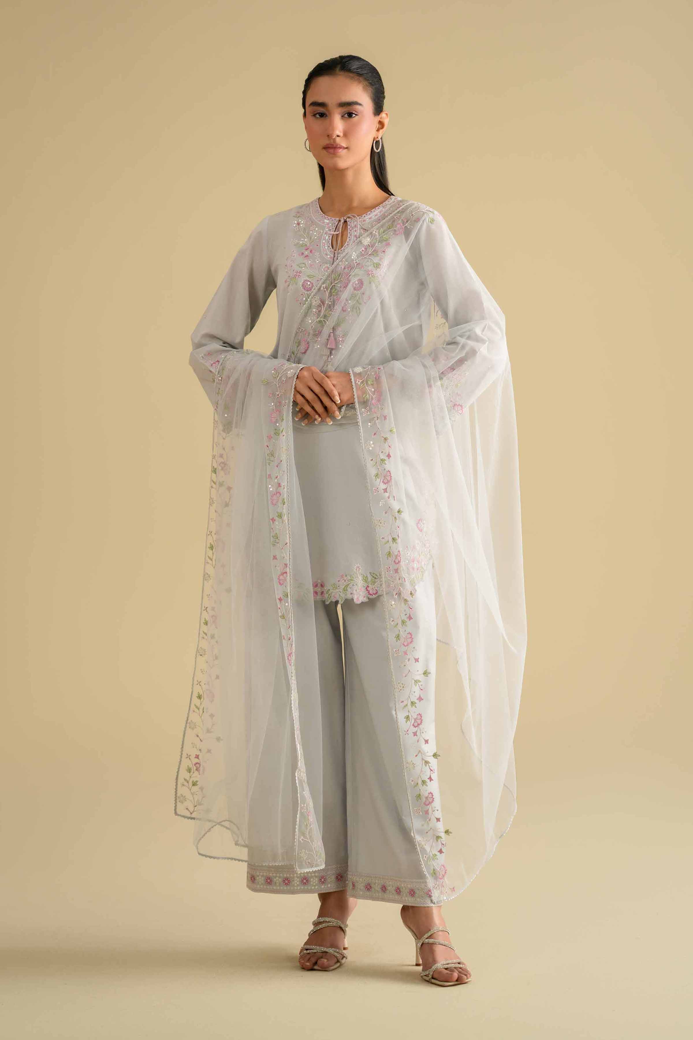 3 Piece - Embroidered Suit - KFE26-95 - Image 5
