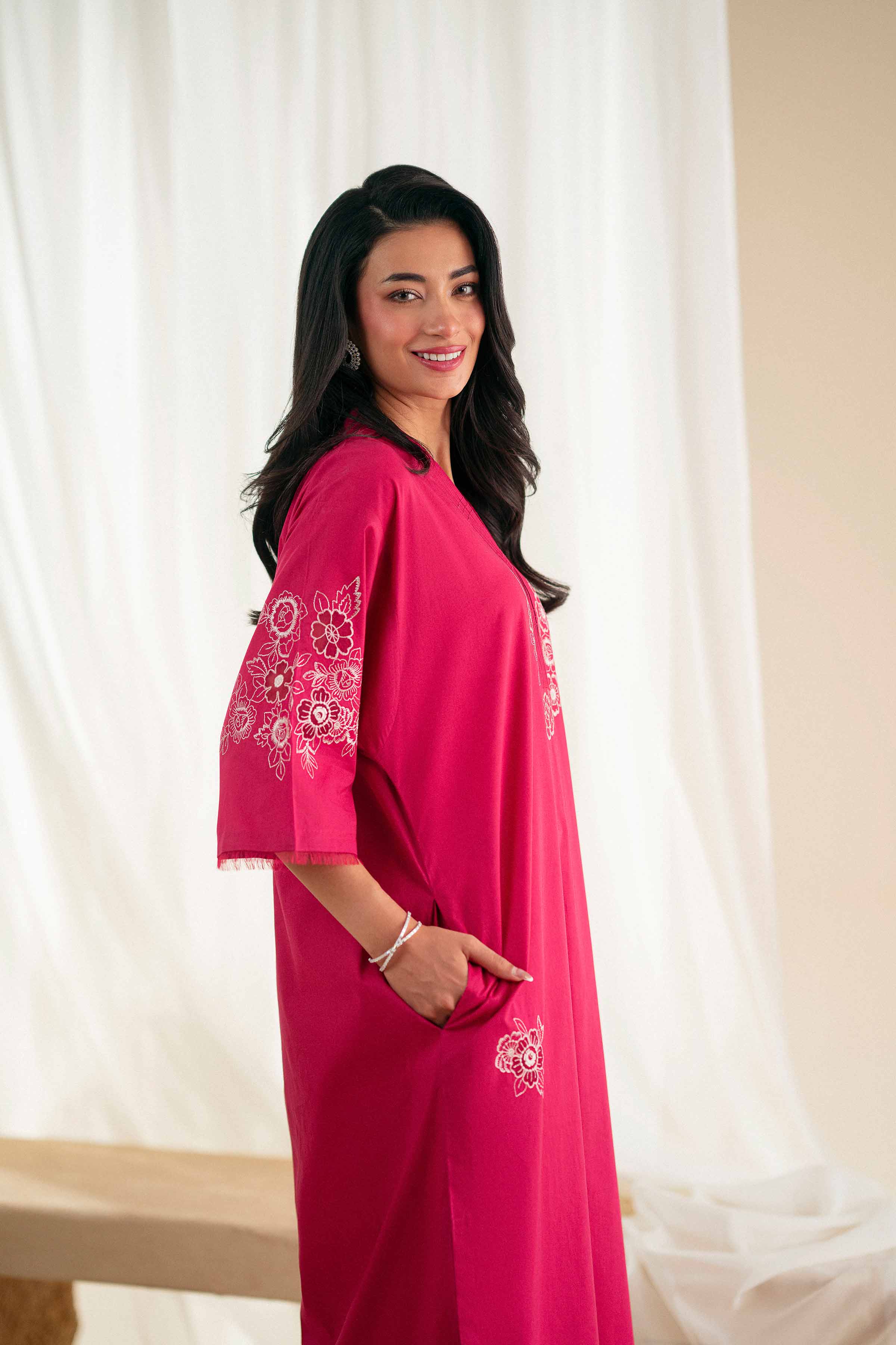 2 Piece - Embroidered Suit - KFS25-118 - Image 7