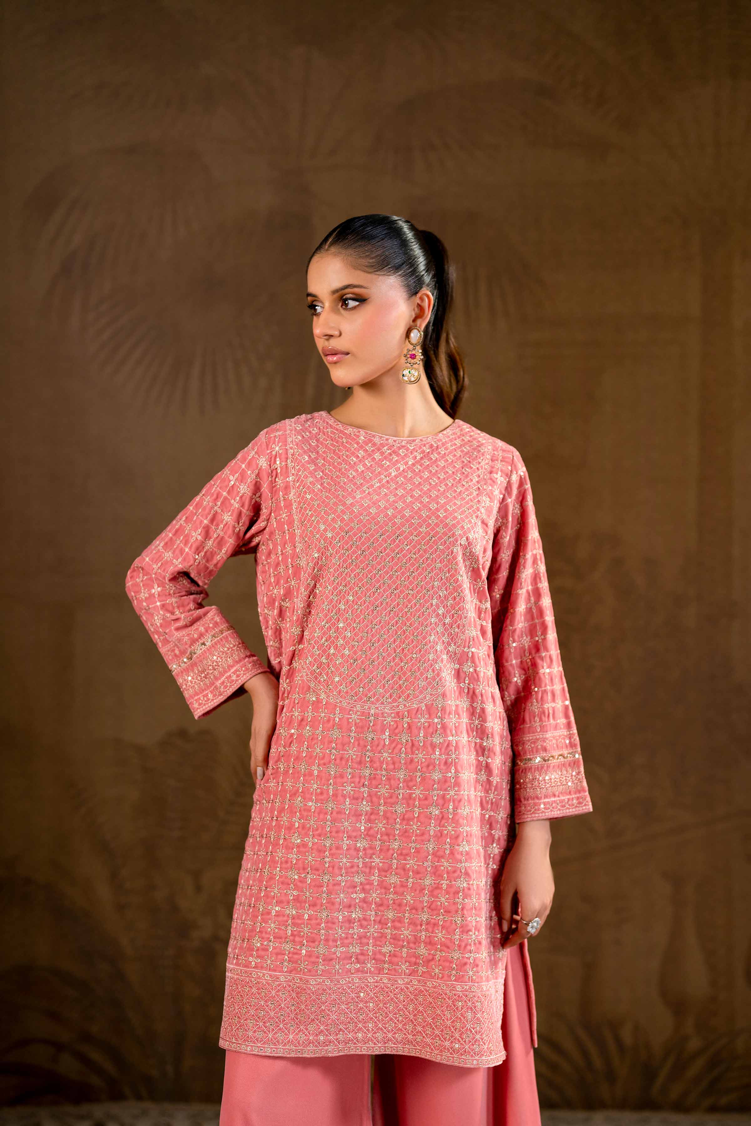 2 Piece - Embroidered Suit - KFW24-23 - Image 5