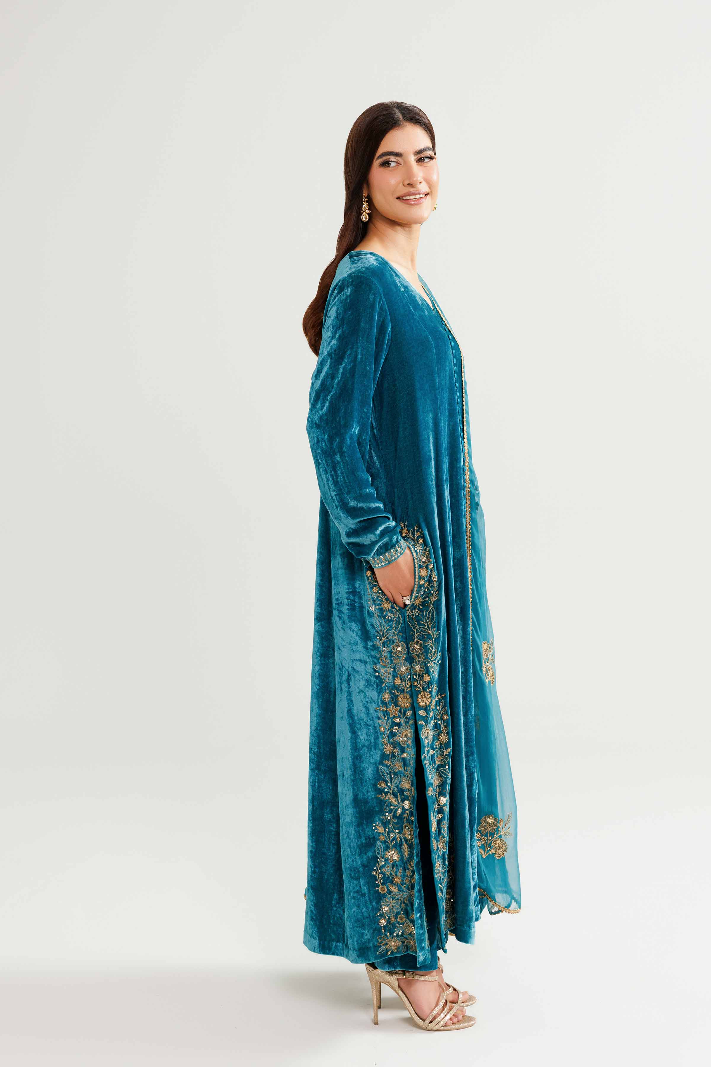 3 Piece - Embroidered Suit - KFW25-20 - Image 6