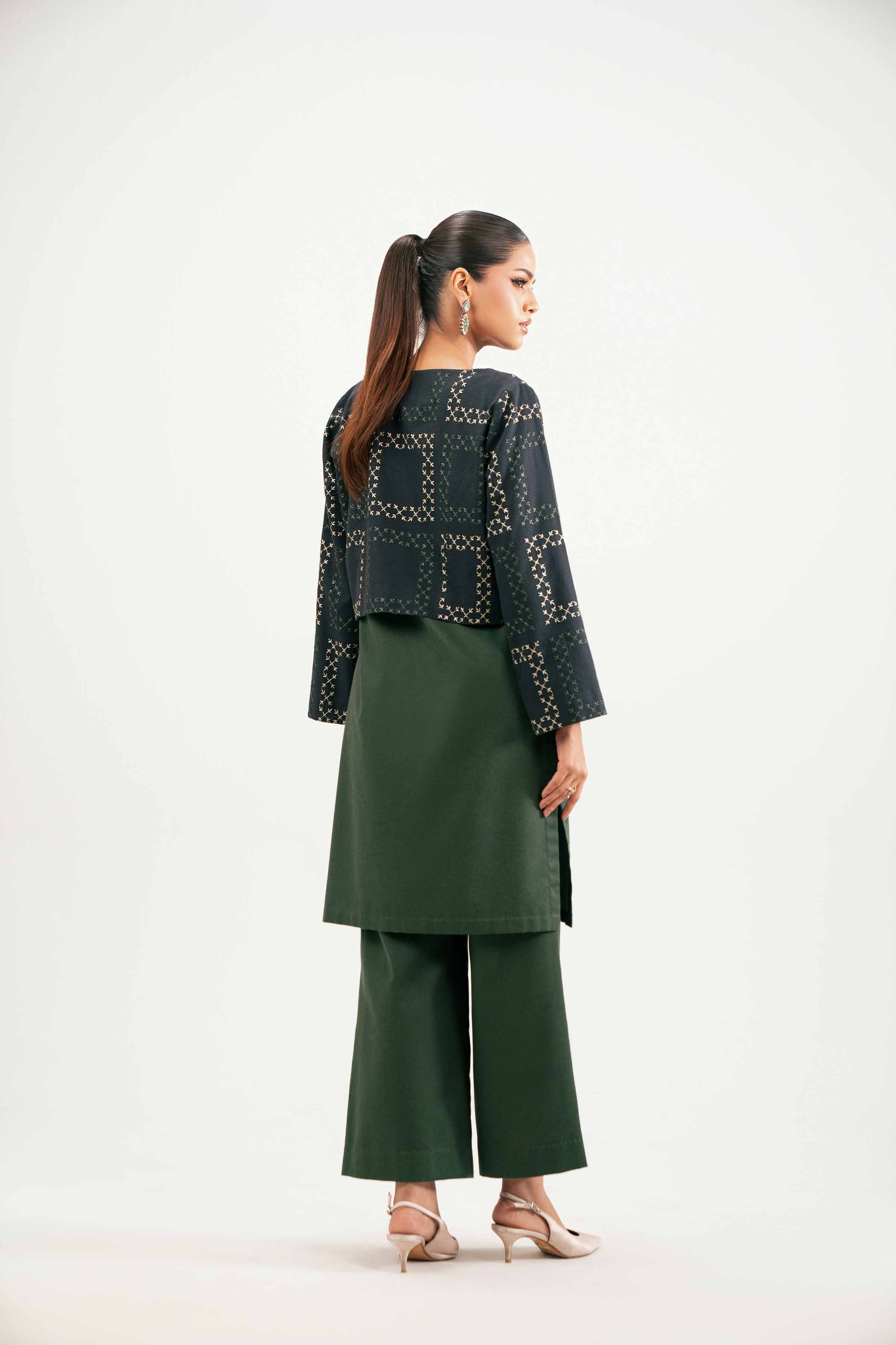3 Piece - Embroidered Suit - KFW25-221 - Image 3