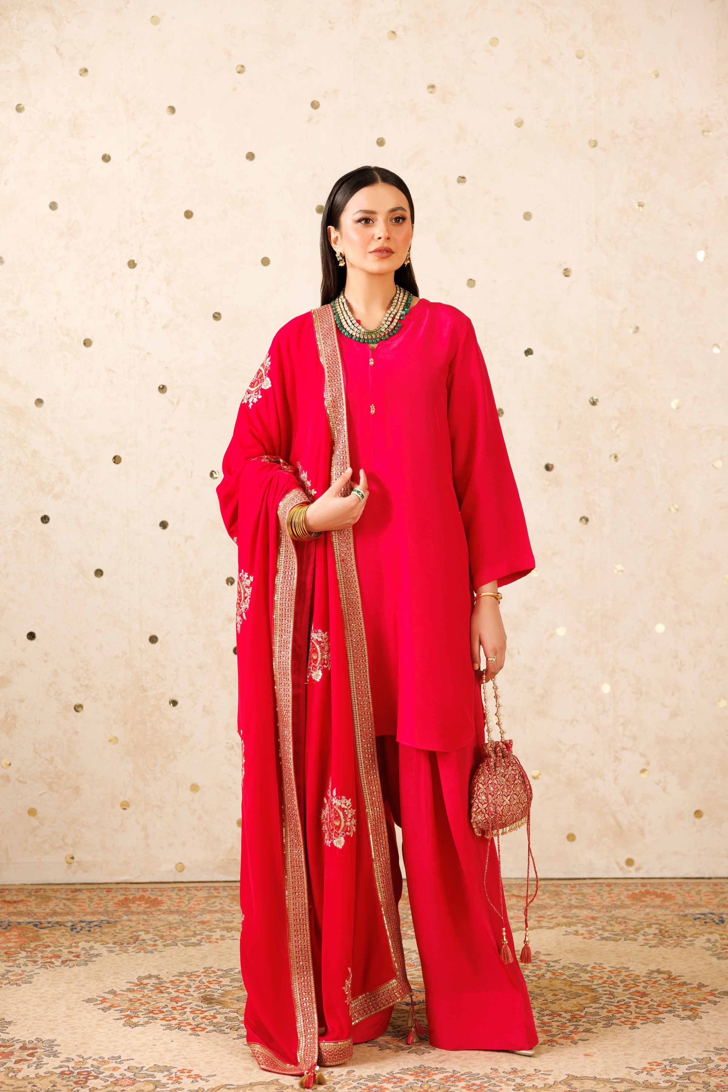 Embroidered Shawl - KFW25-53 - Image 5
