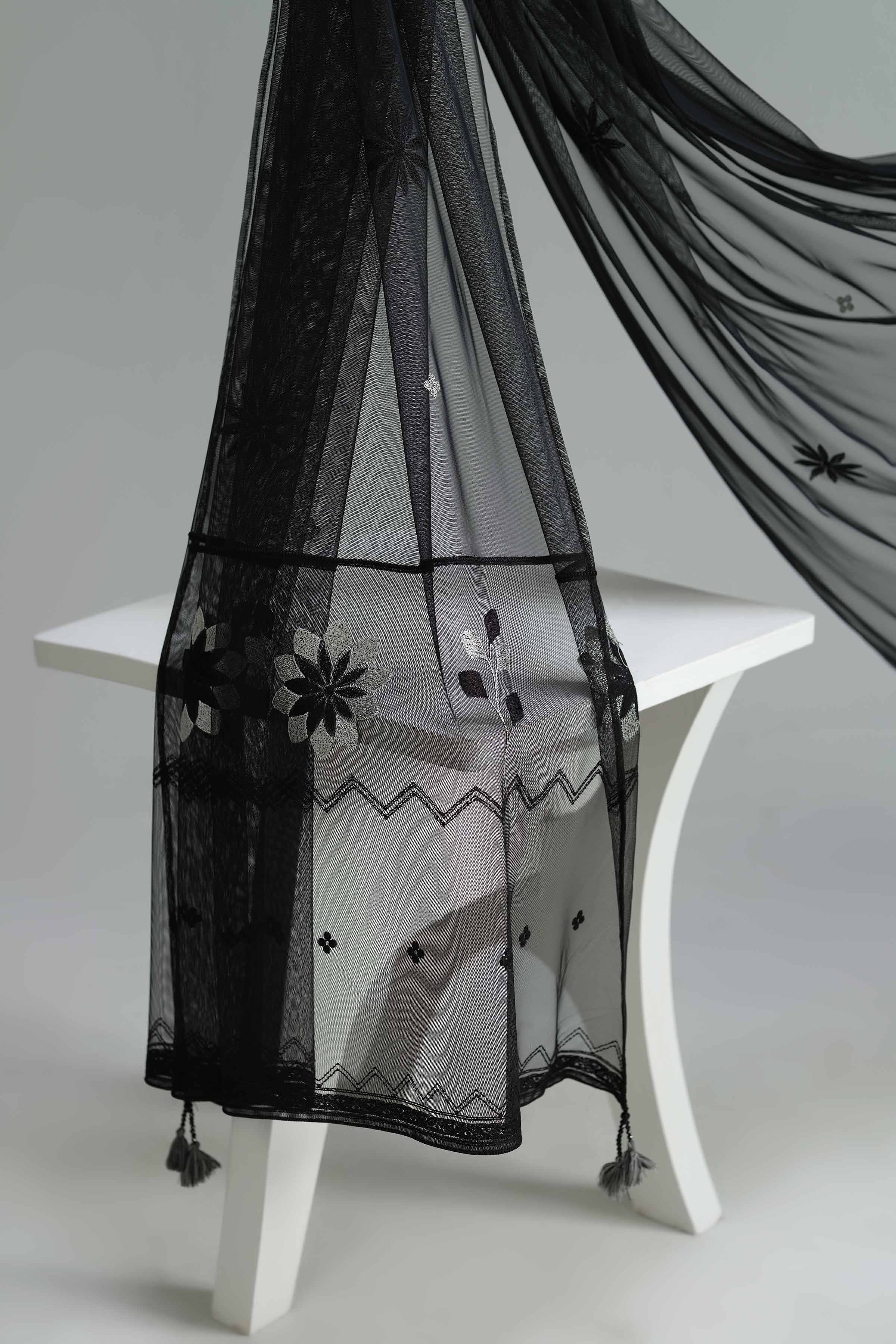 Embroidered Dupatta - KFW25-66 - Image 4
