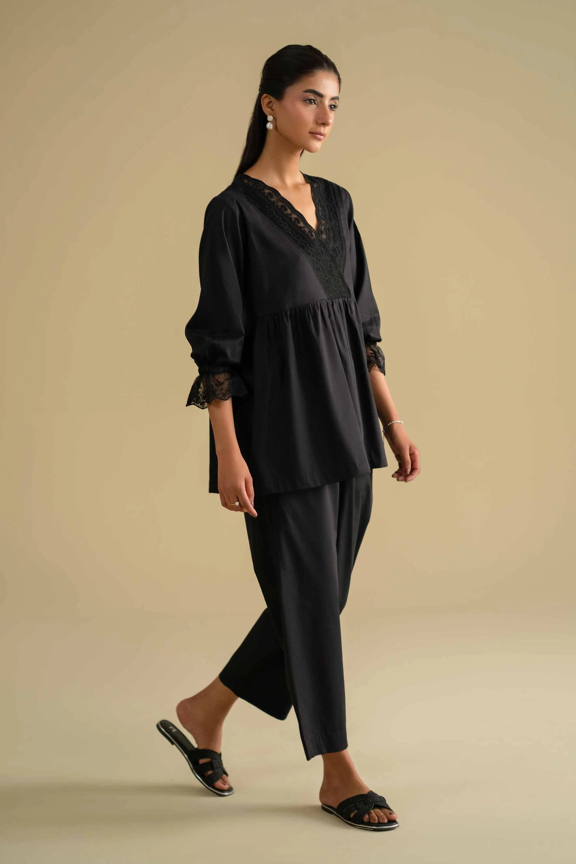 2 Piece - Embroidered Loungewear - KLS26-05 - Image 4