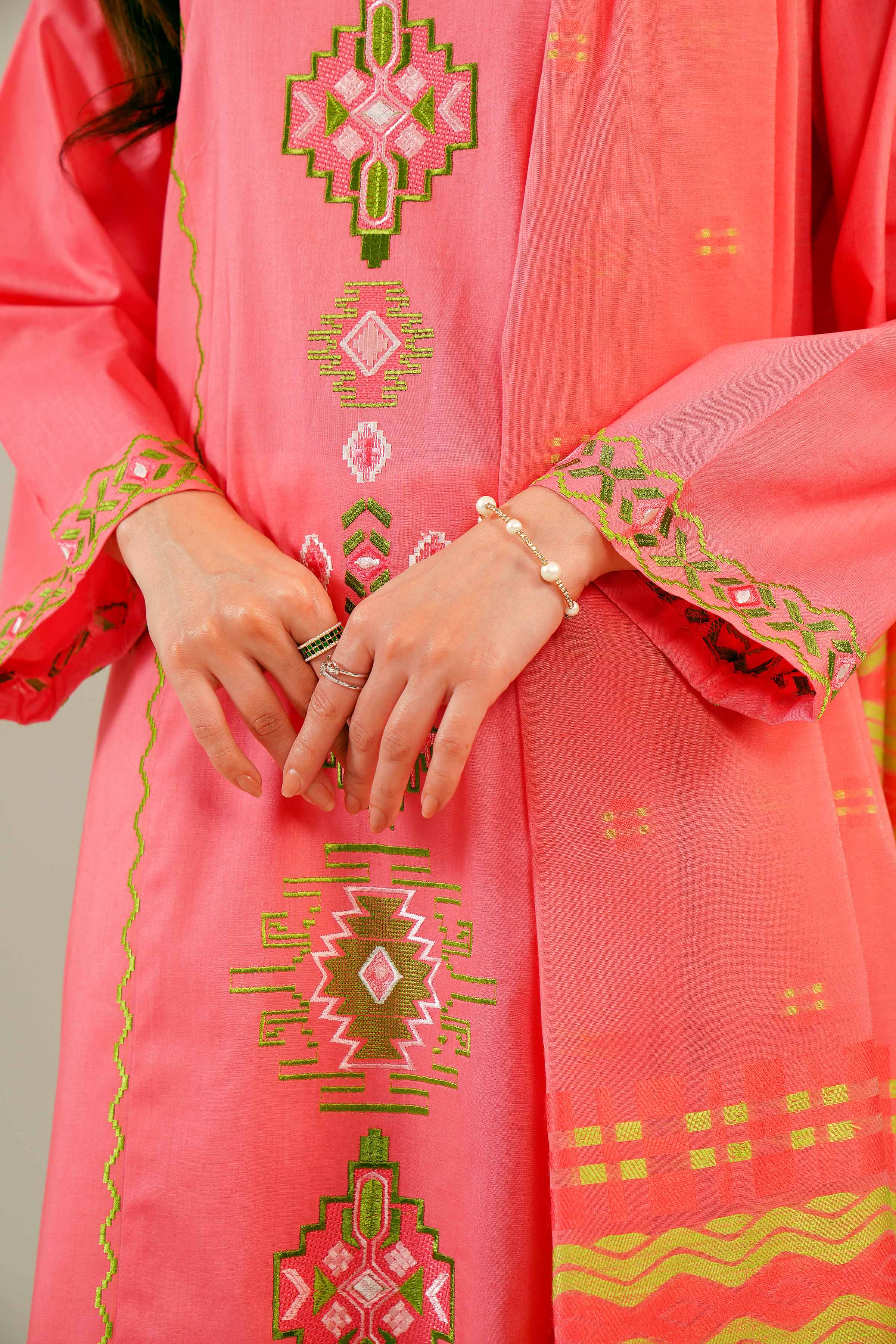 2 Piece - Embroidered Suit - PE24-100 - Image 10