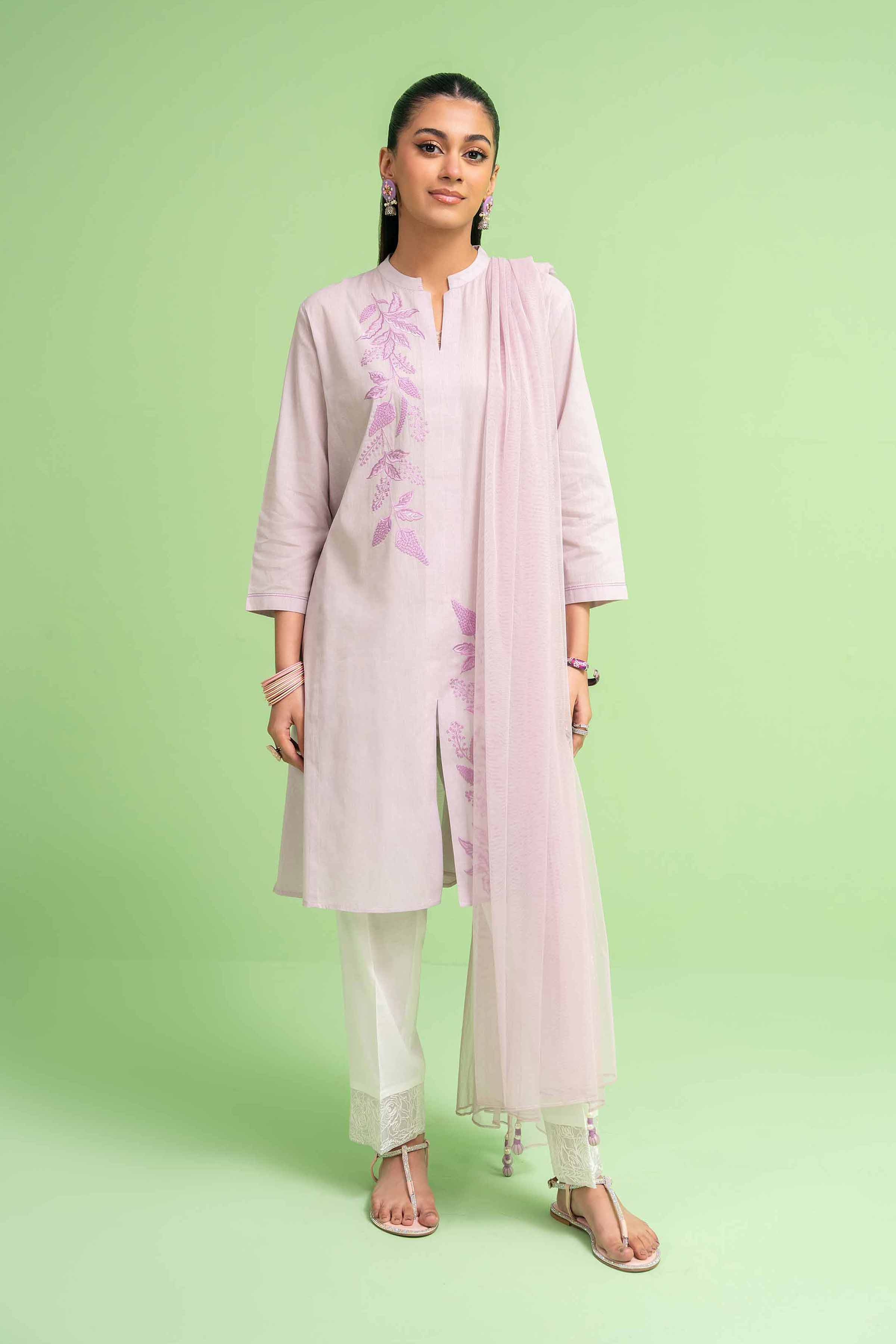 2 Piece - Embroidered Suit - PE24-131 - Image 2