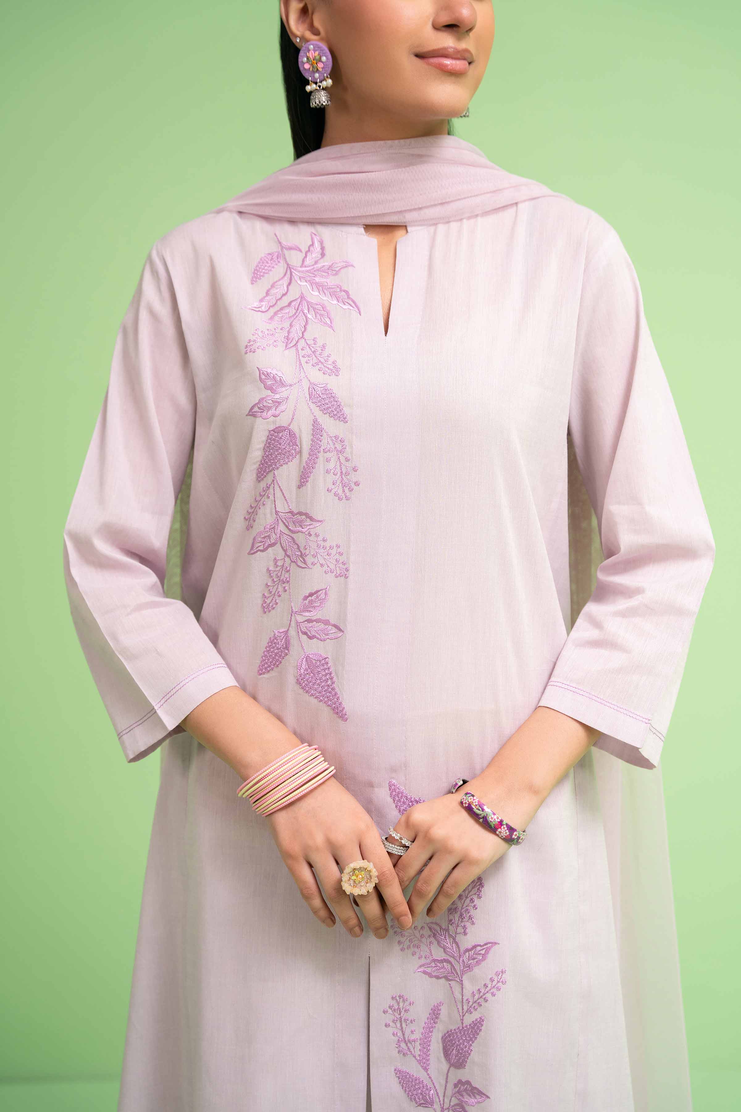 2 Piece - Embroidered Suit - PE24-131 - Image 6