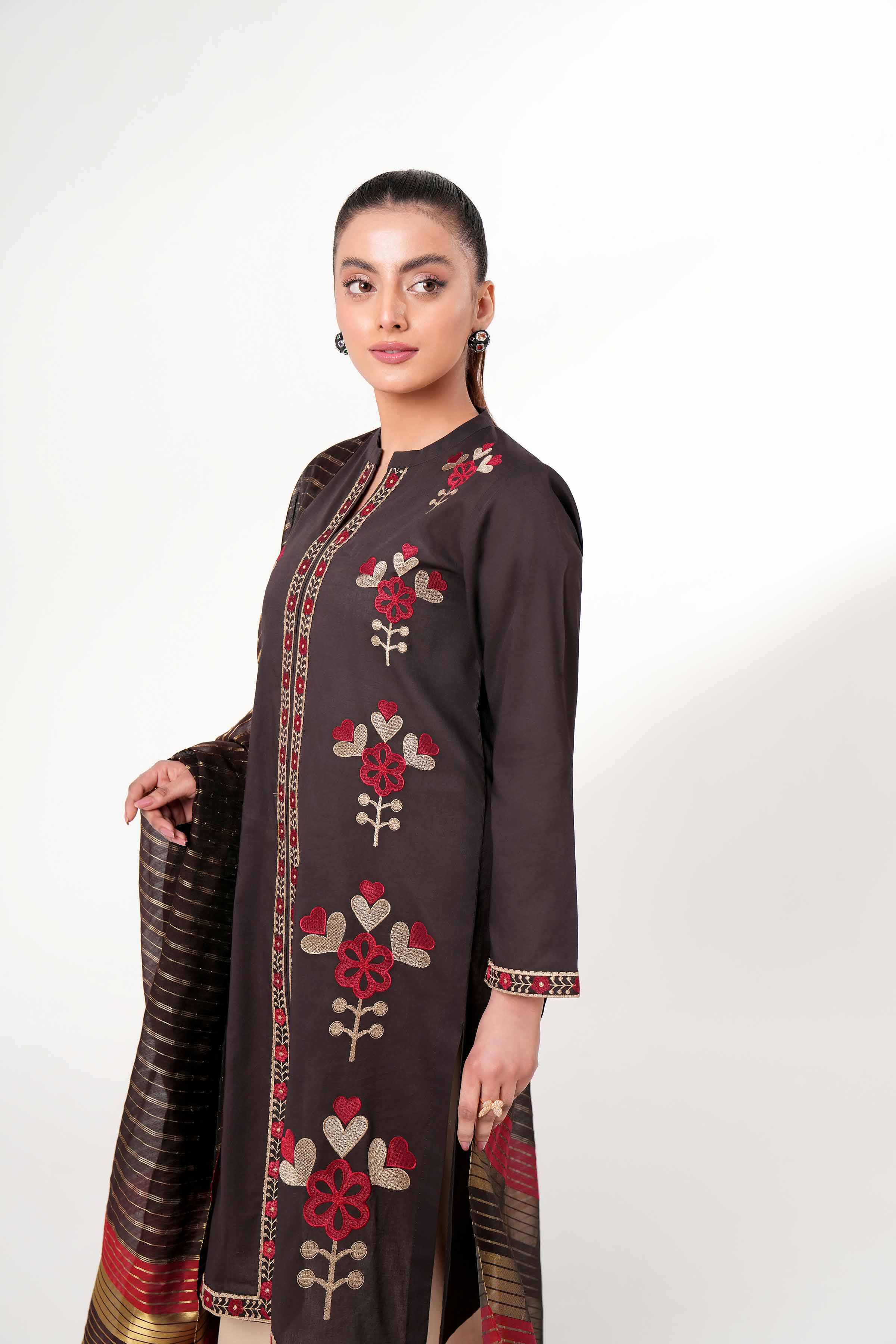 2 Piece - Embroidered Suit - PE24-45 - Image 7