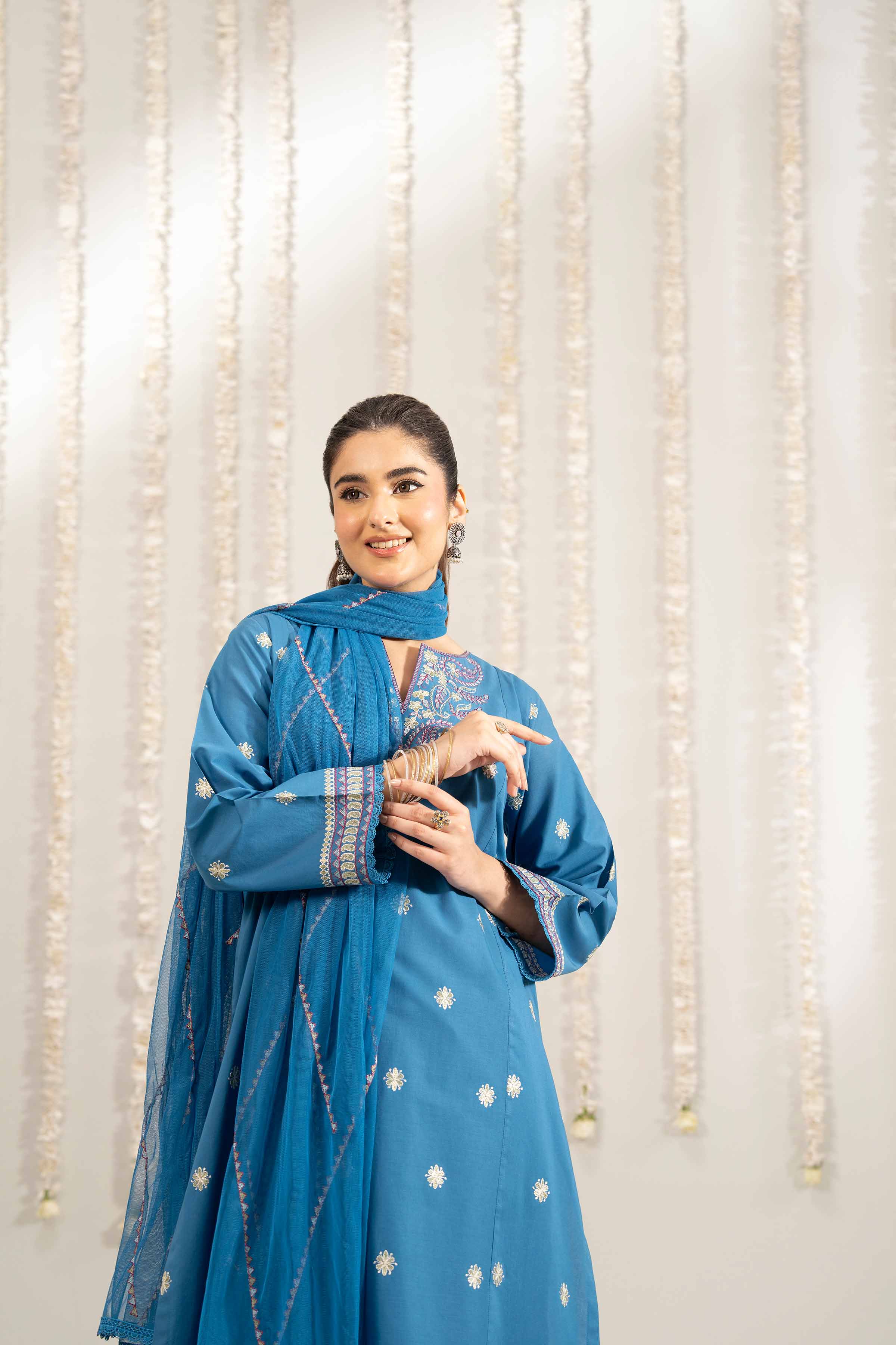 3 Piece - Embroidered Suit - PE25-481 - Image 6
