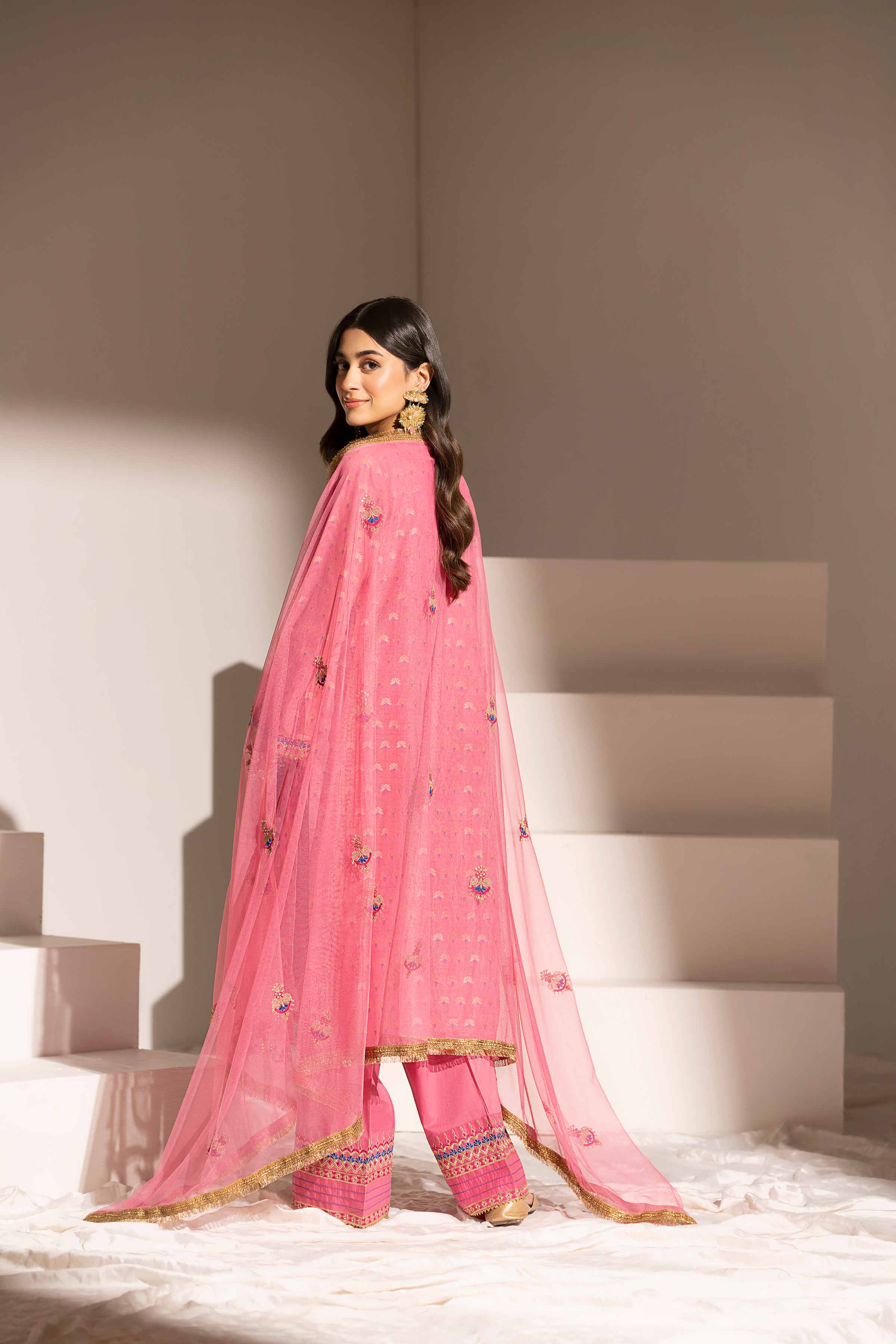 3 Piece - Embroidered Suit - PE25-76 - Image 3
