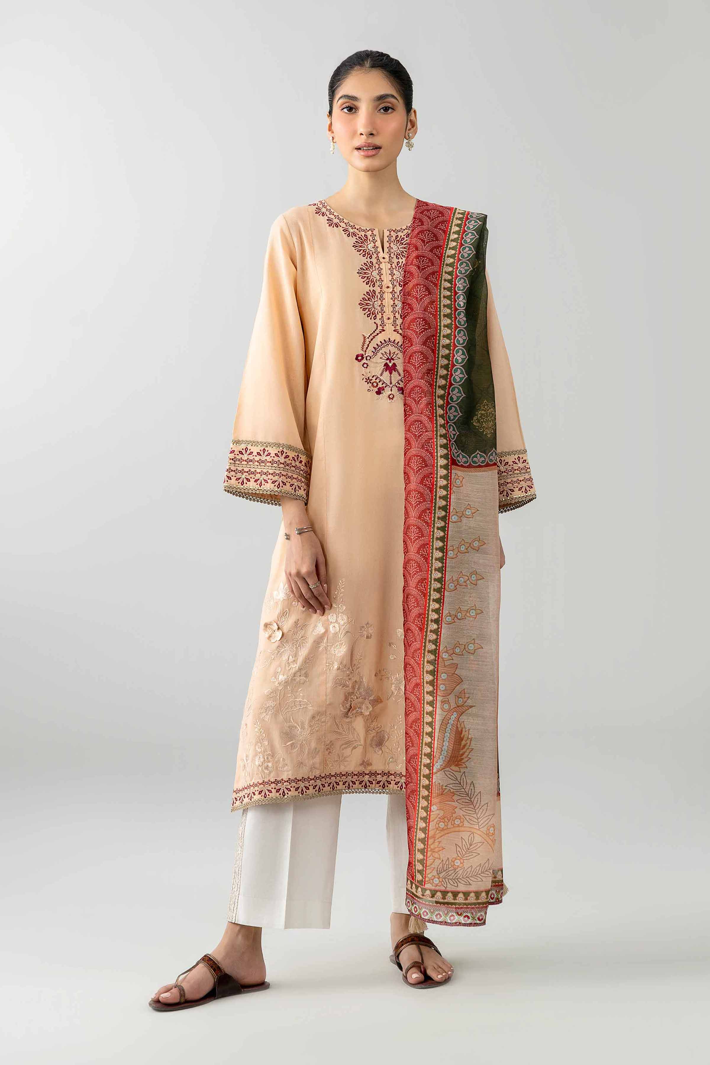 2 Piece - Embroidered Suit - PE26-130 - Image 3