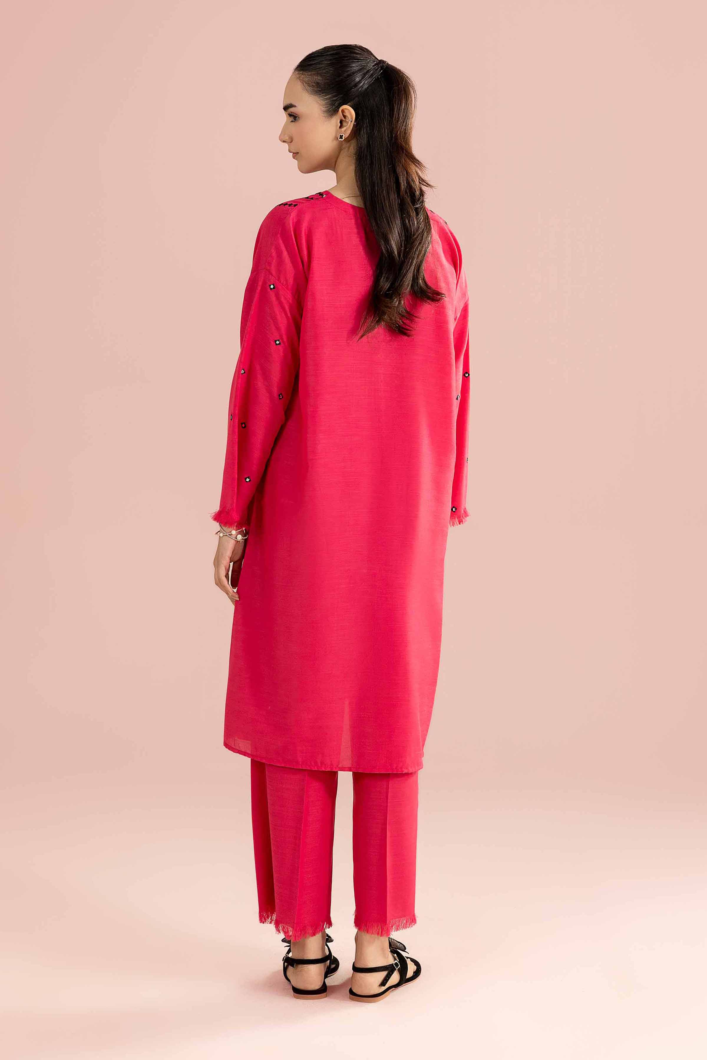 2 Piece - Embroidered Suit - PE26-163 - Image 3