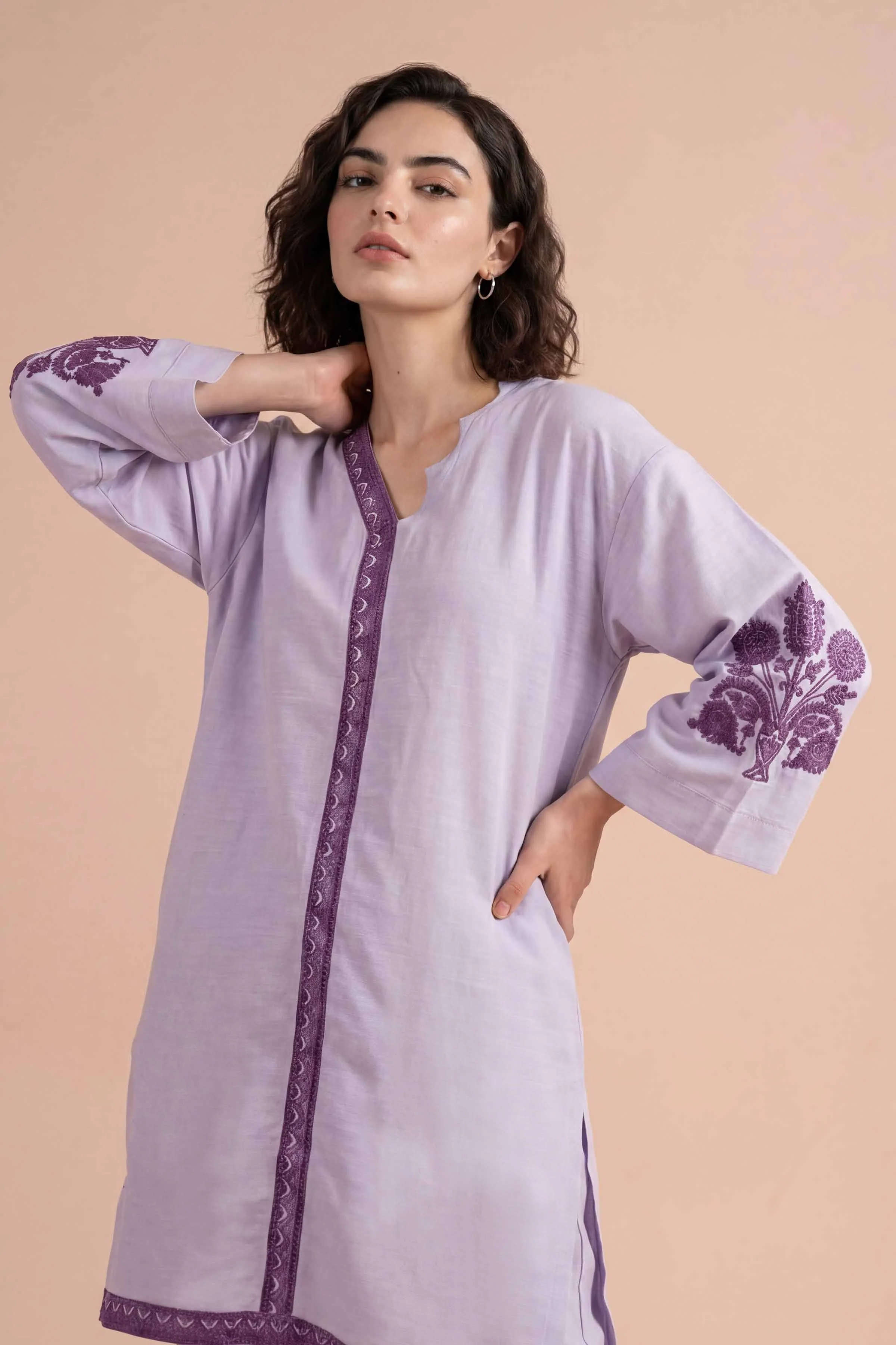 2 Piece - Embroidered Suit - PE26-170 - Image 5