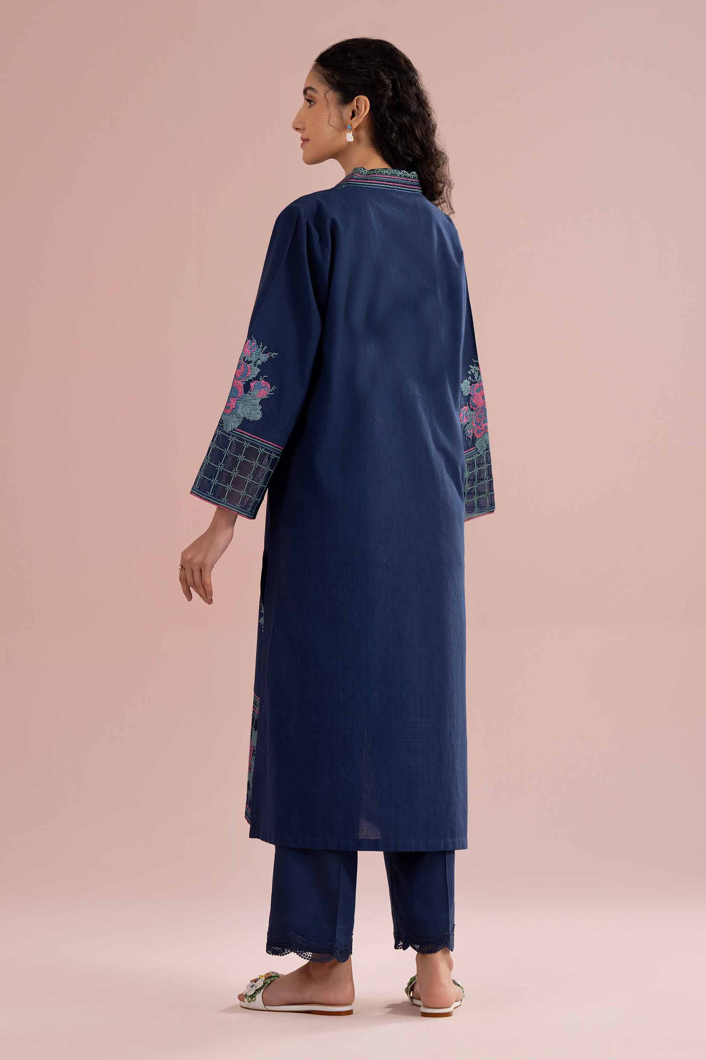 2 Piece - Embroidered Suit - PE26-230 - Image 4