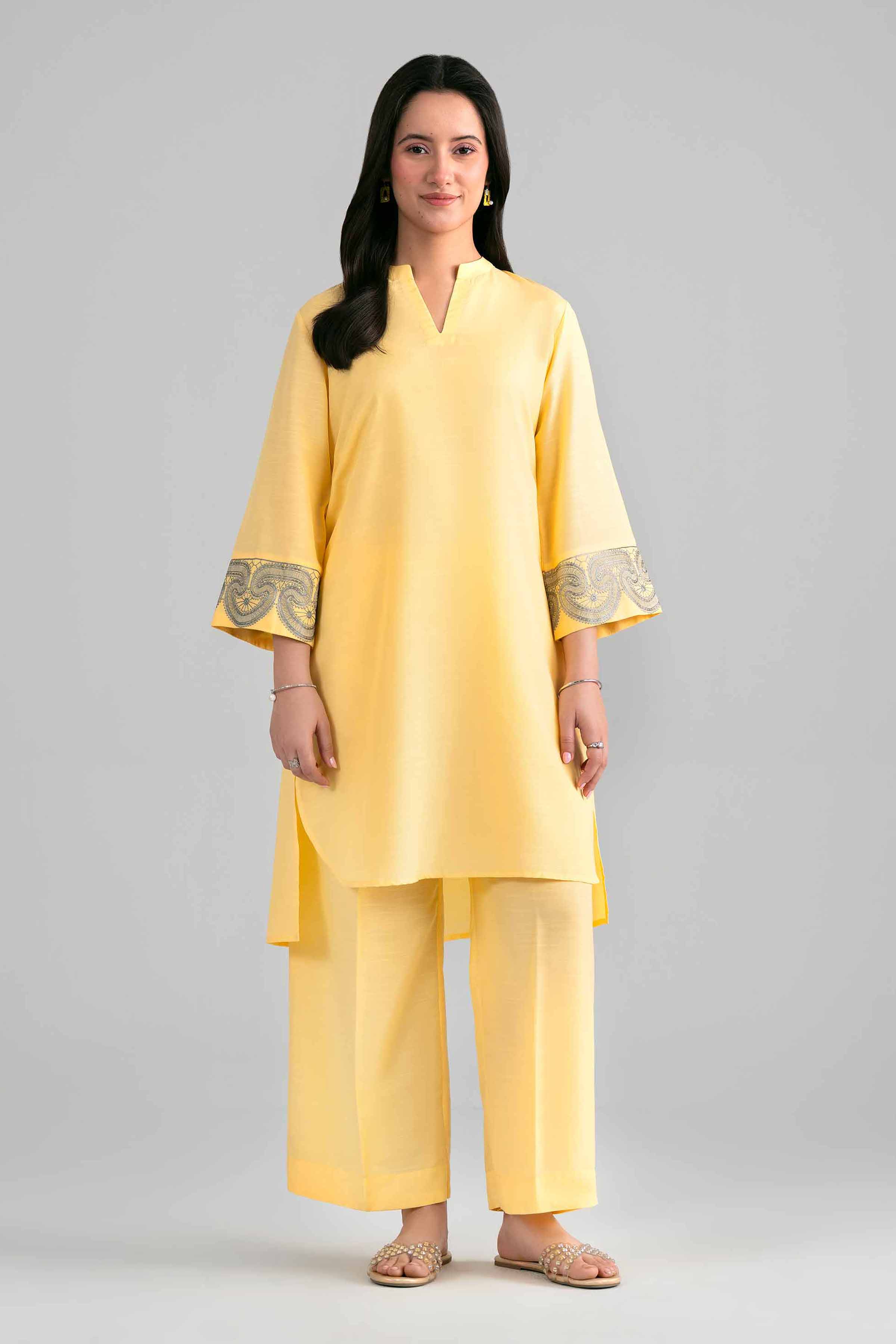 2 Piece - Embroidered Suit - PE26-396 - Image 3