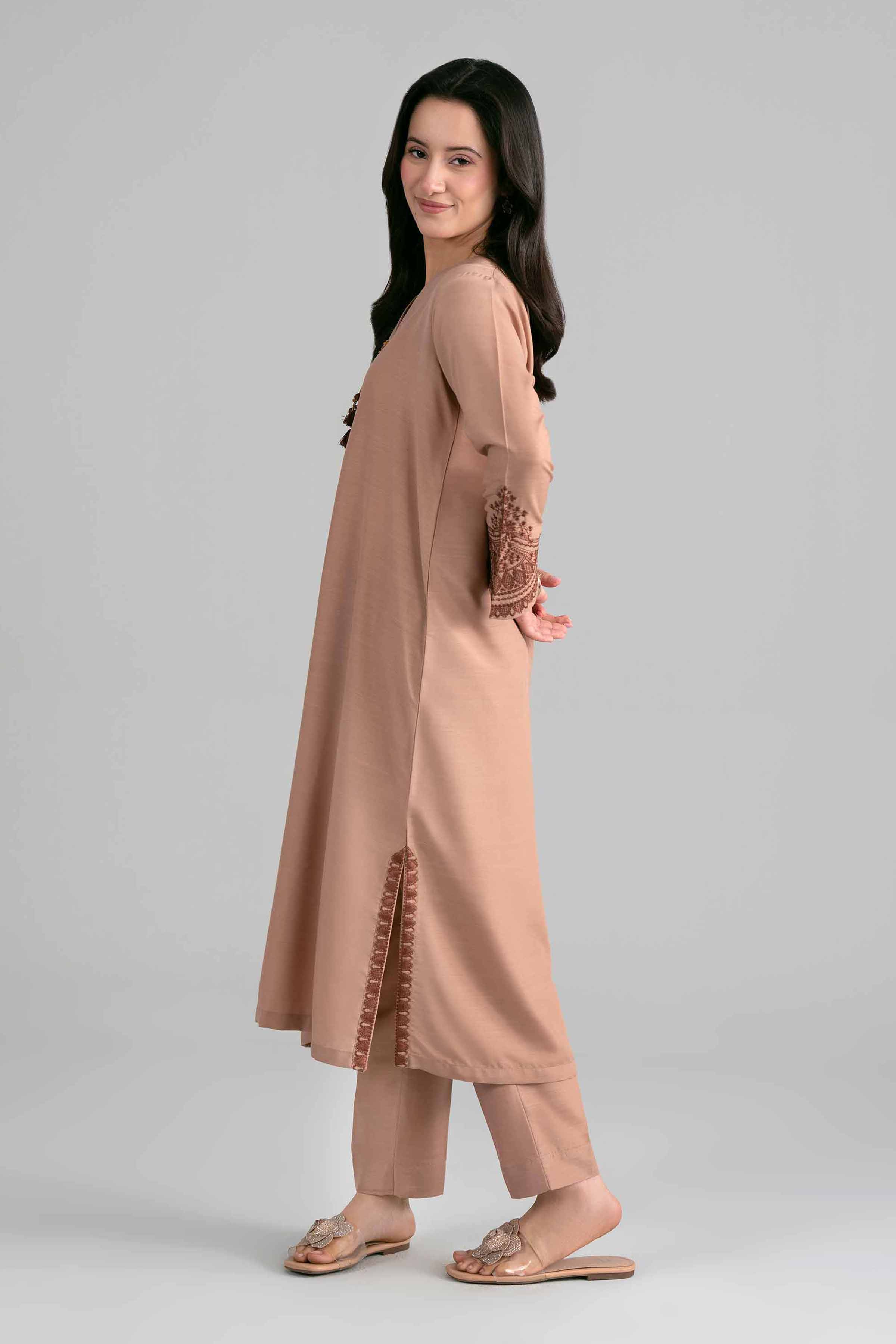 2 Piece - Embroidered Suit - PE26-399 - Image 5
