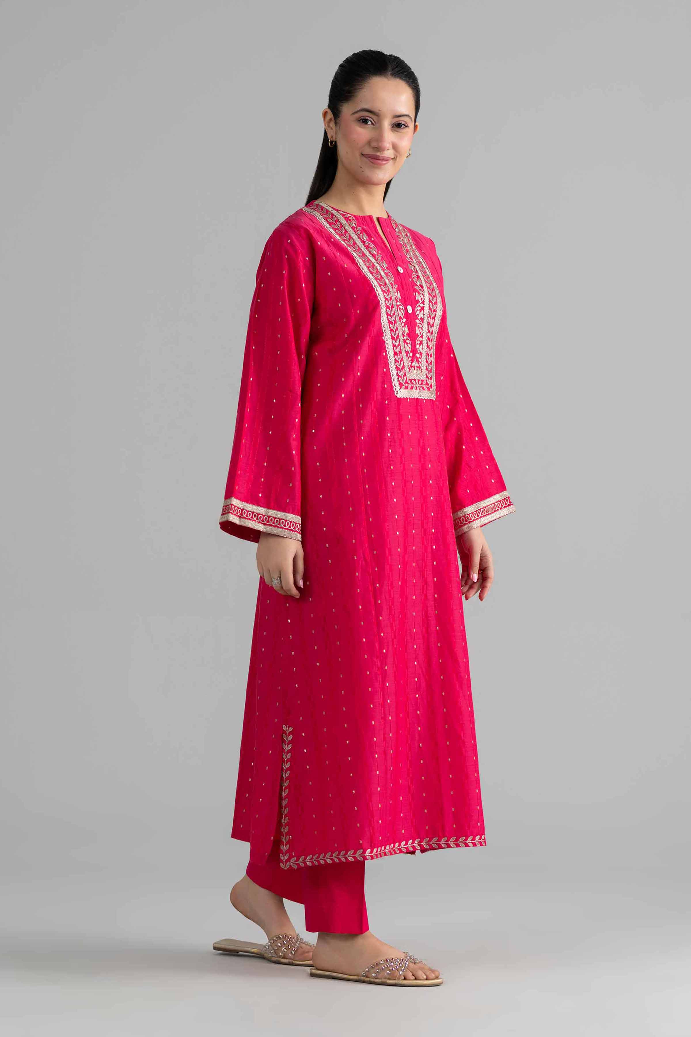 2 Piece - Embroidered Suit - PE26-460 - Image 6