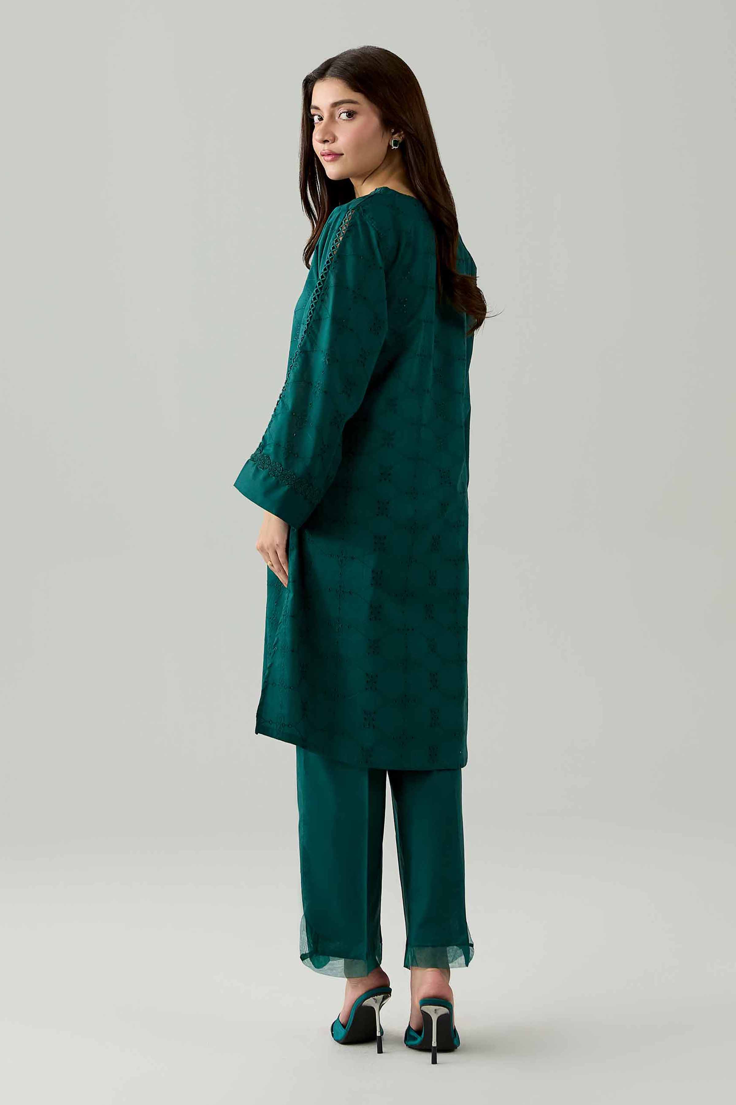 2 Piece - Embroidered Suit - PE26-470 - Image 3
