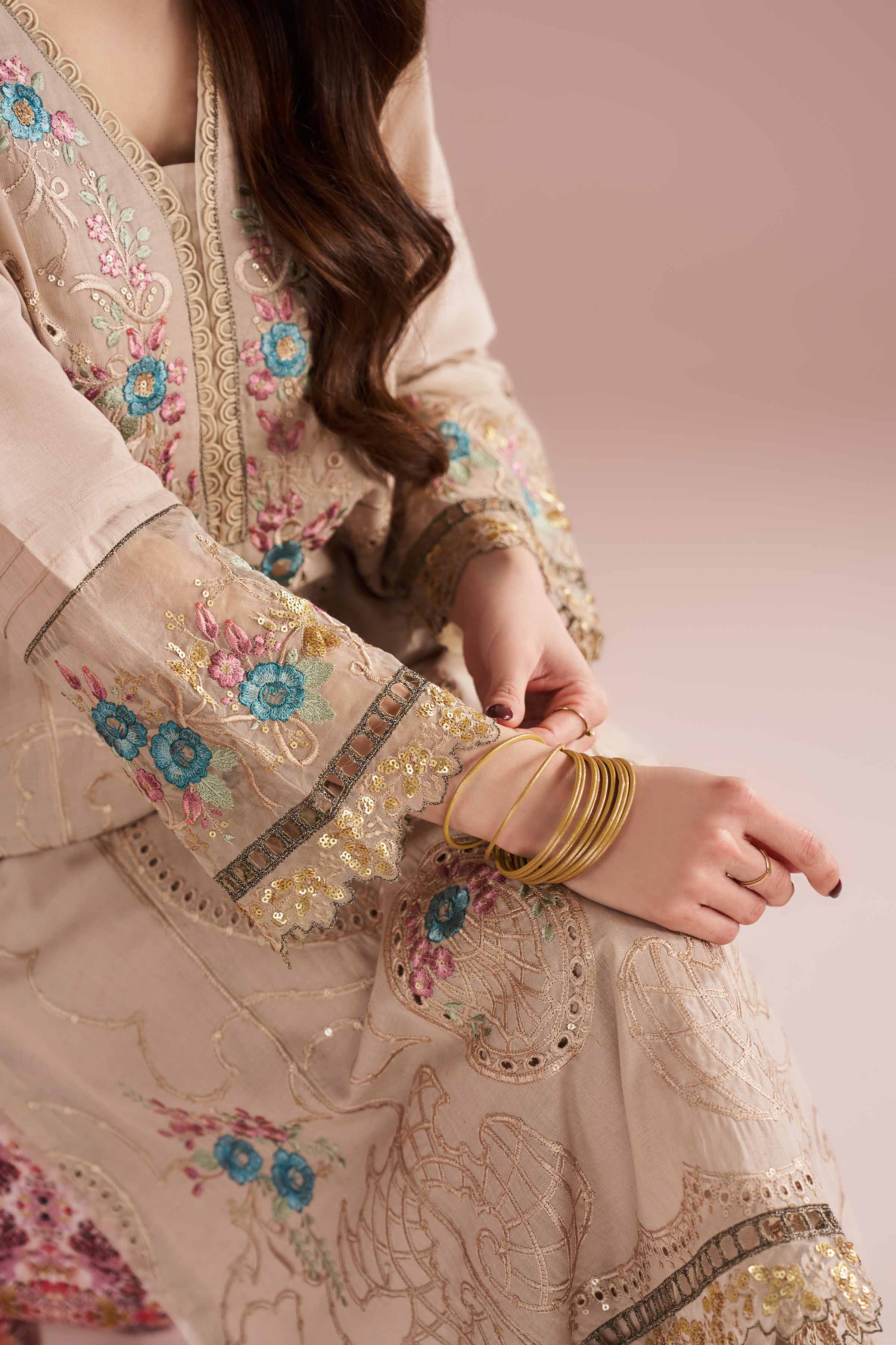2 Piece - Embroidered Suit - PE26-55 - Image 9