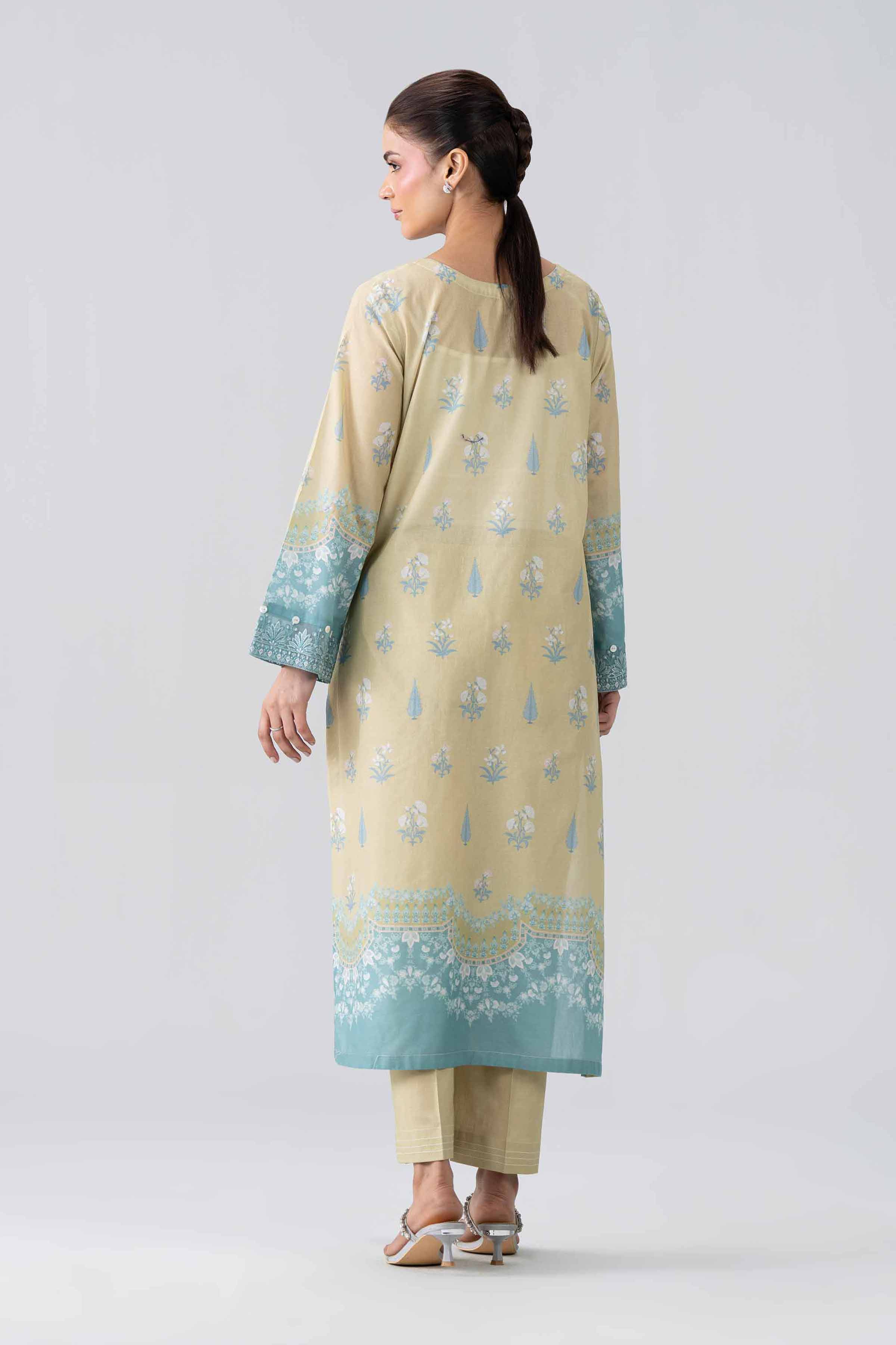 2 Piece - Printed Embroidered Suit - PE26-591 - Image 3