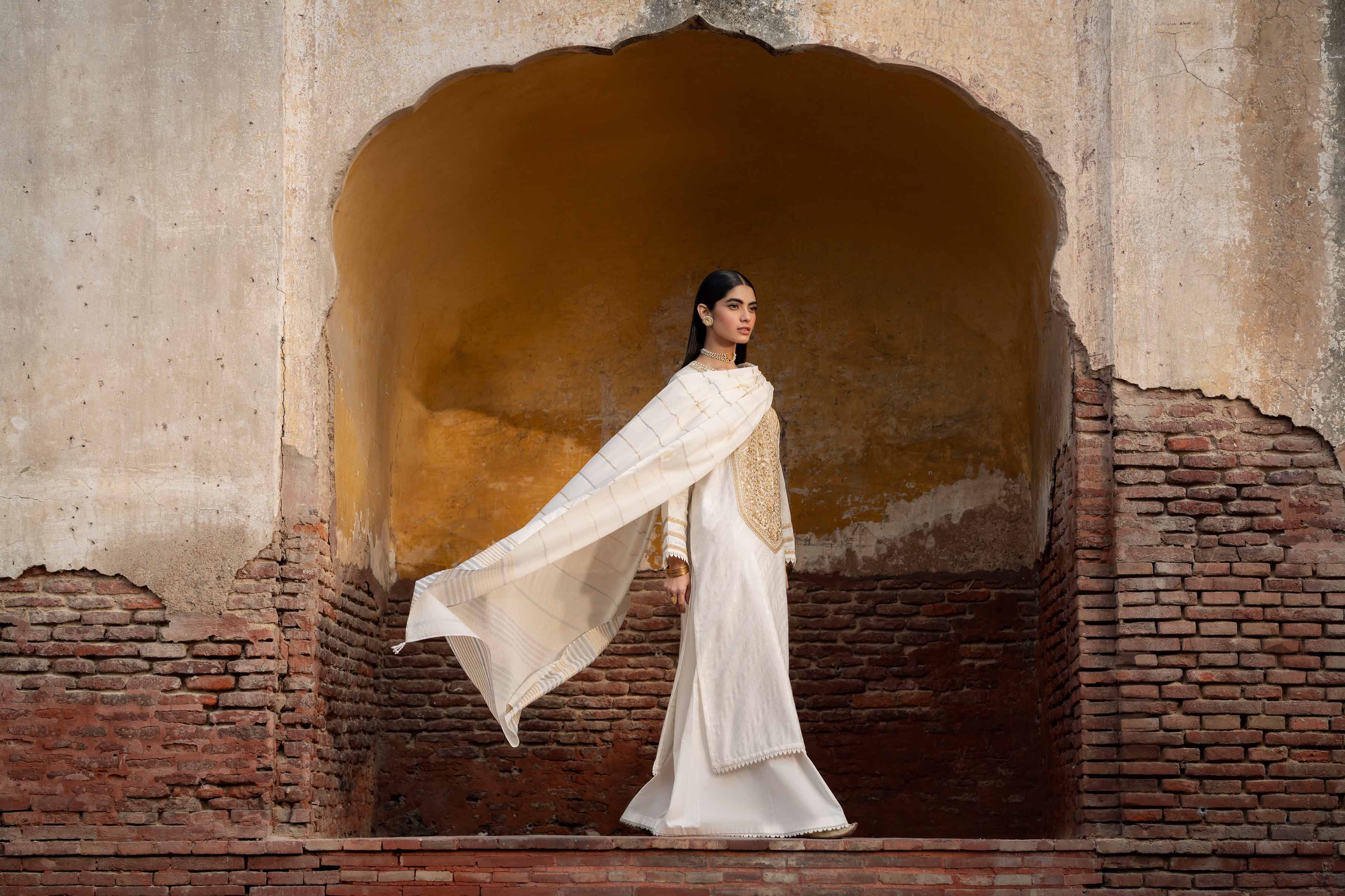 3 Piece - Embroidered Suit - PFE25-12 - Image 11