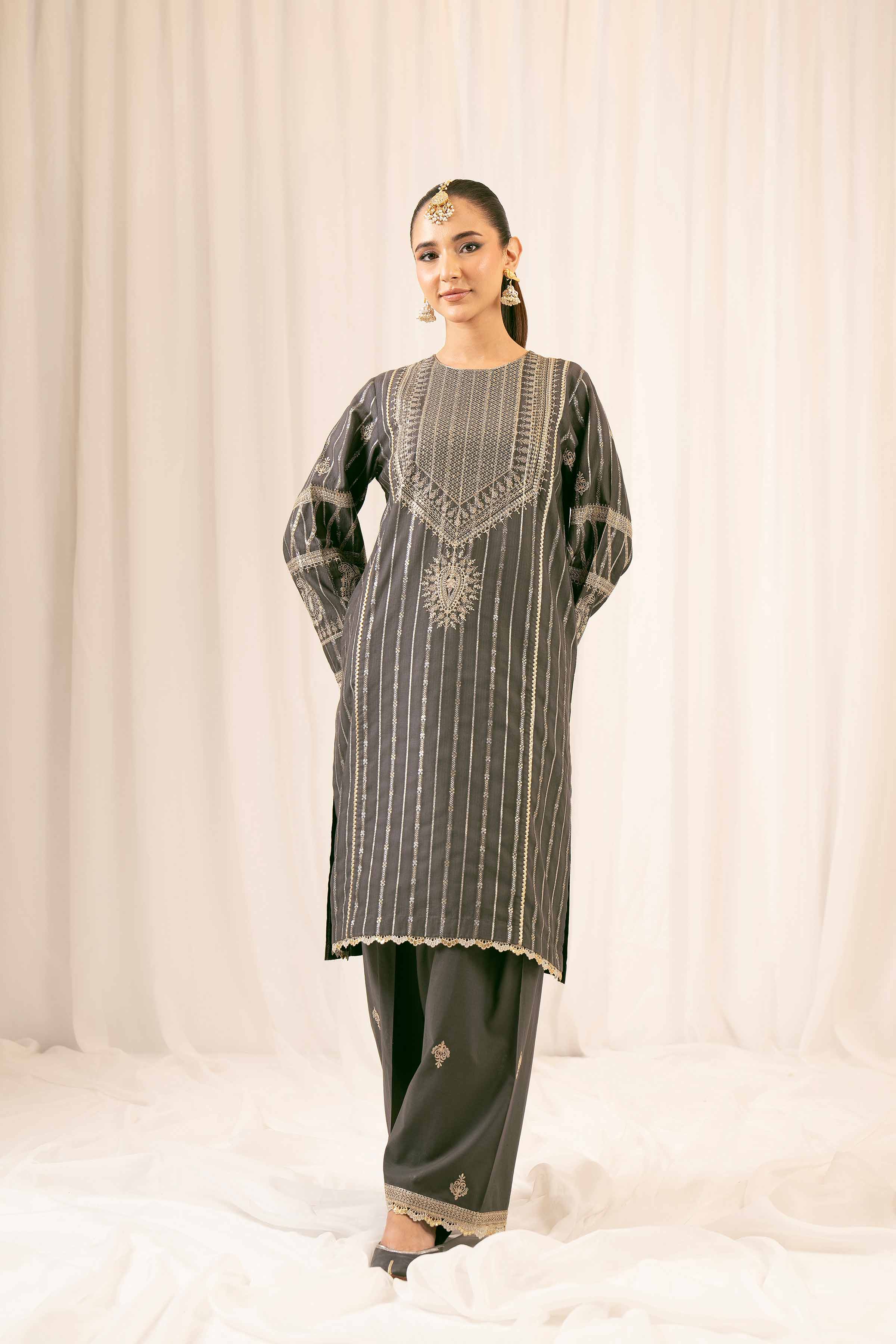 2 Piece - Embroidered Suit - PFE25-26 - Image 12