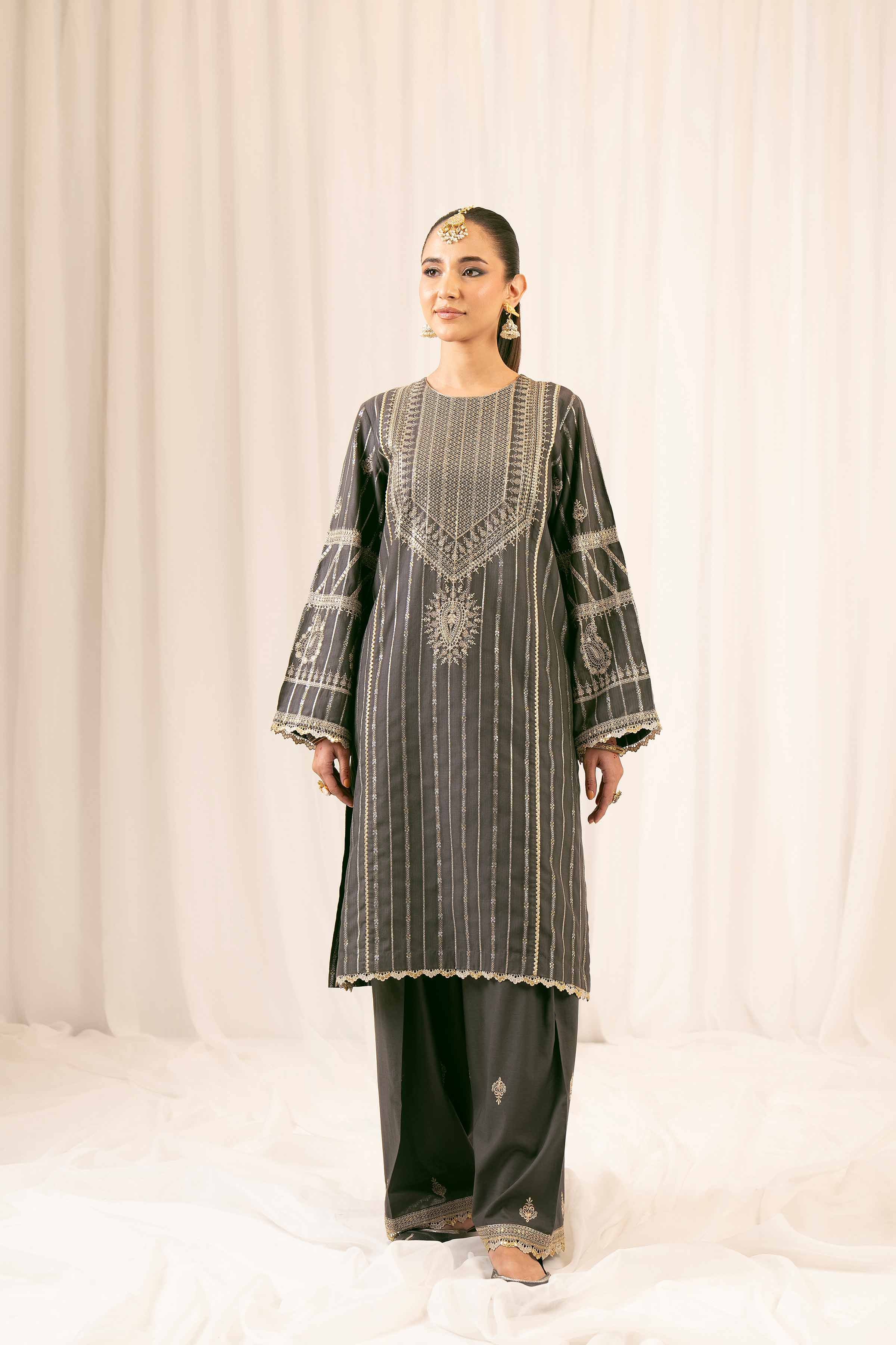 2 Piece - Embroidered Suit - PFE25-26 - Image 3
