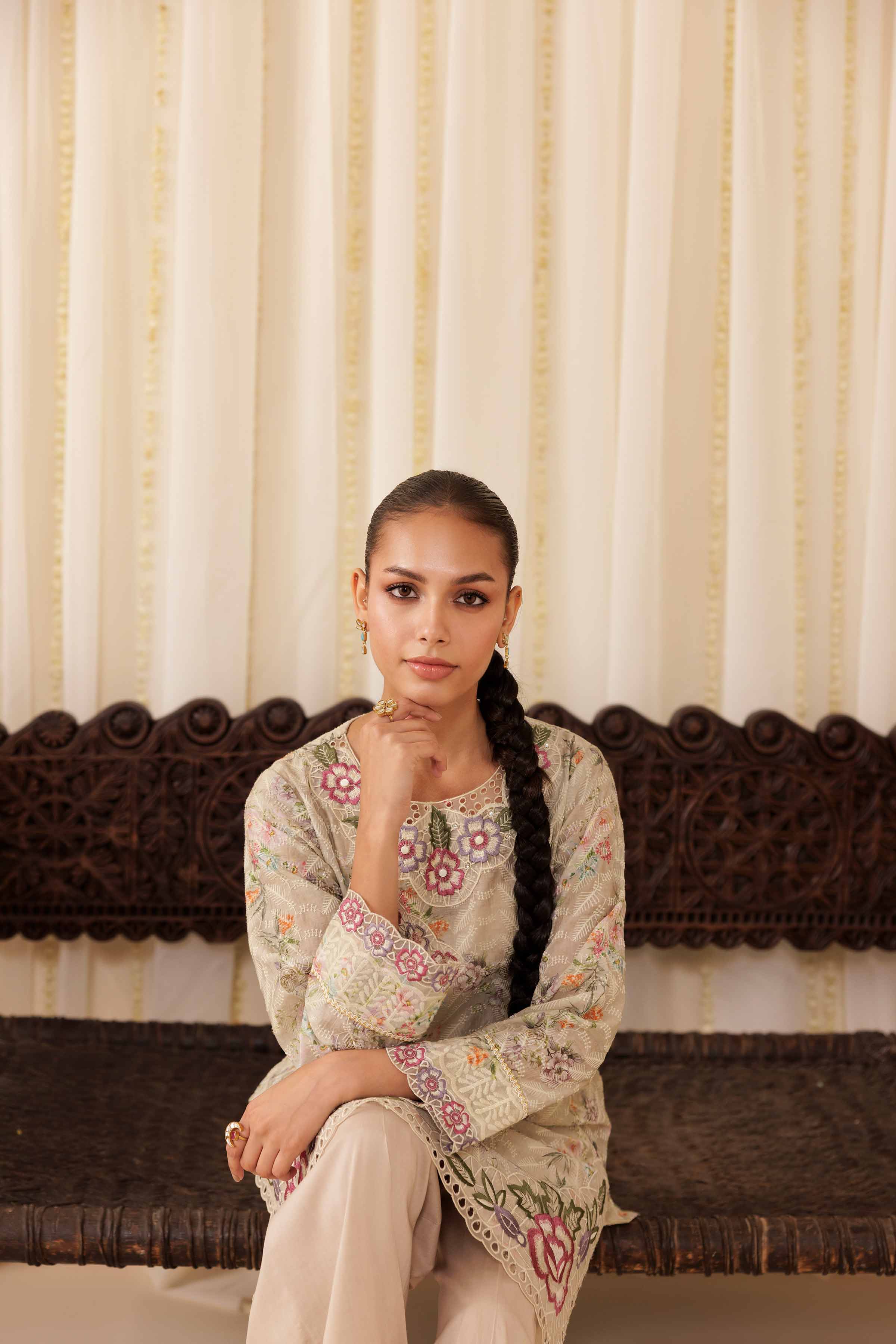 2 Piece - Embroidered Suit - PFE25-35 - Image 6