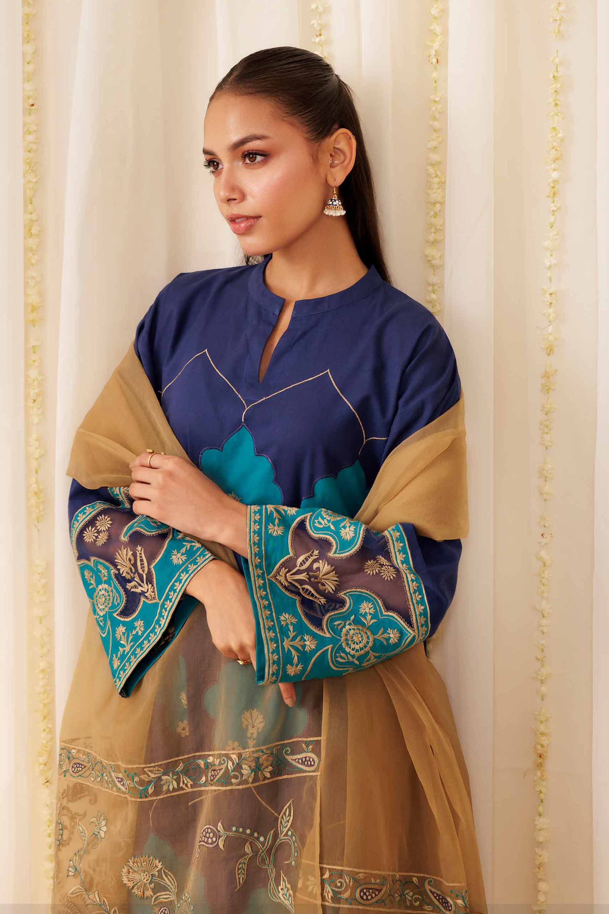 3 Piece - Embroidered Suit - PFE25-42 - Image 7