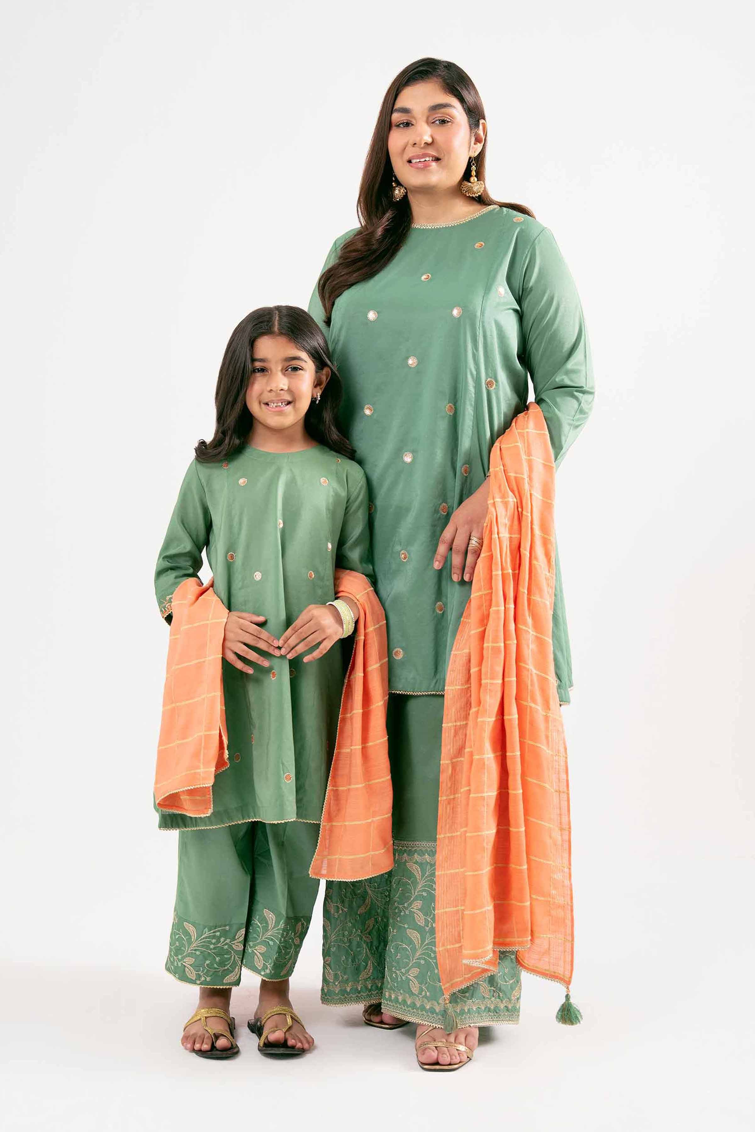 3 Piece - Embroidered Suit - PMD25-19 M - Image 12